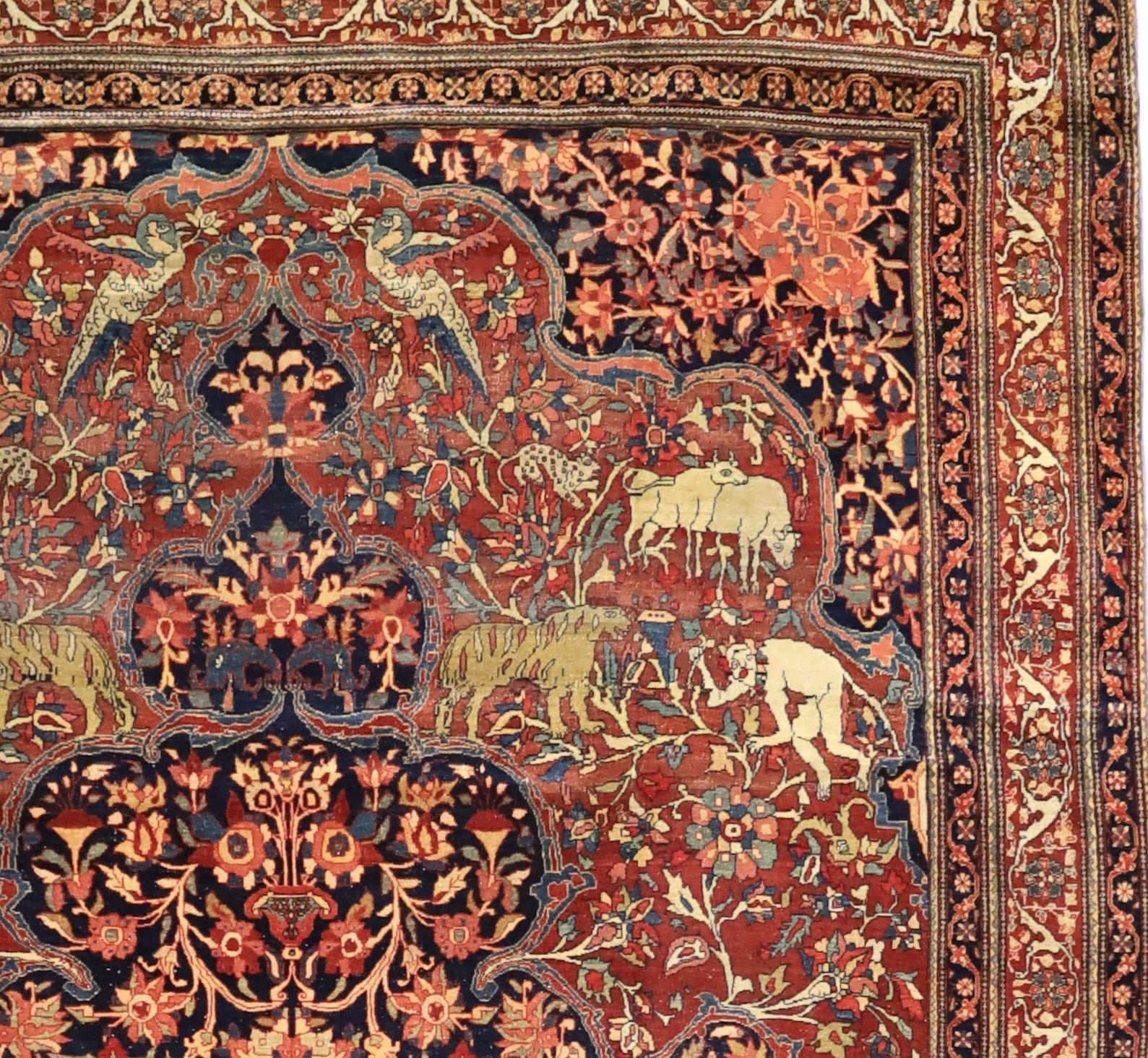 Antique Farahan Sarouk Rug 7'3" x 10' 0"