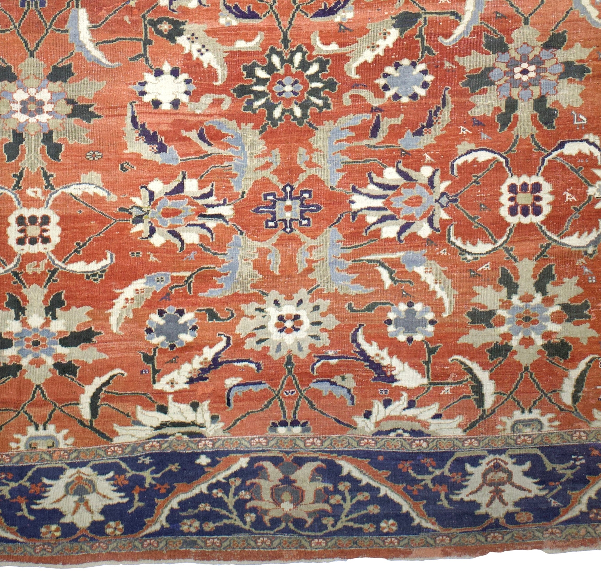 Fine Antique Sultanabad Mahal Rug 12'10" x 17' 8"