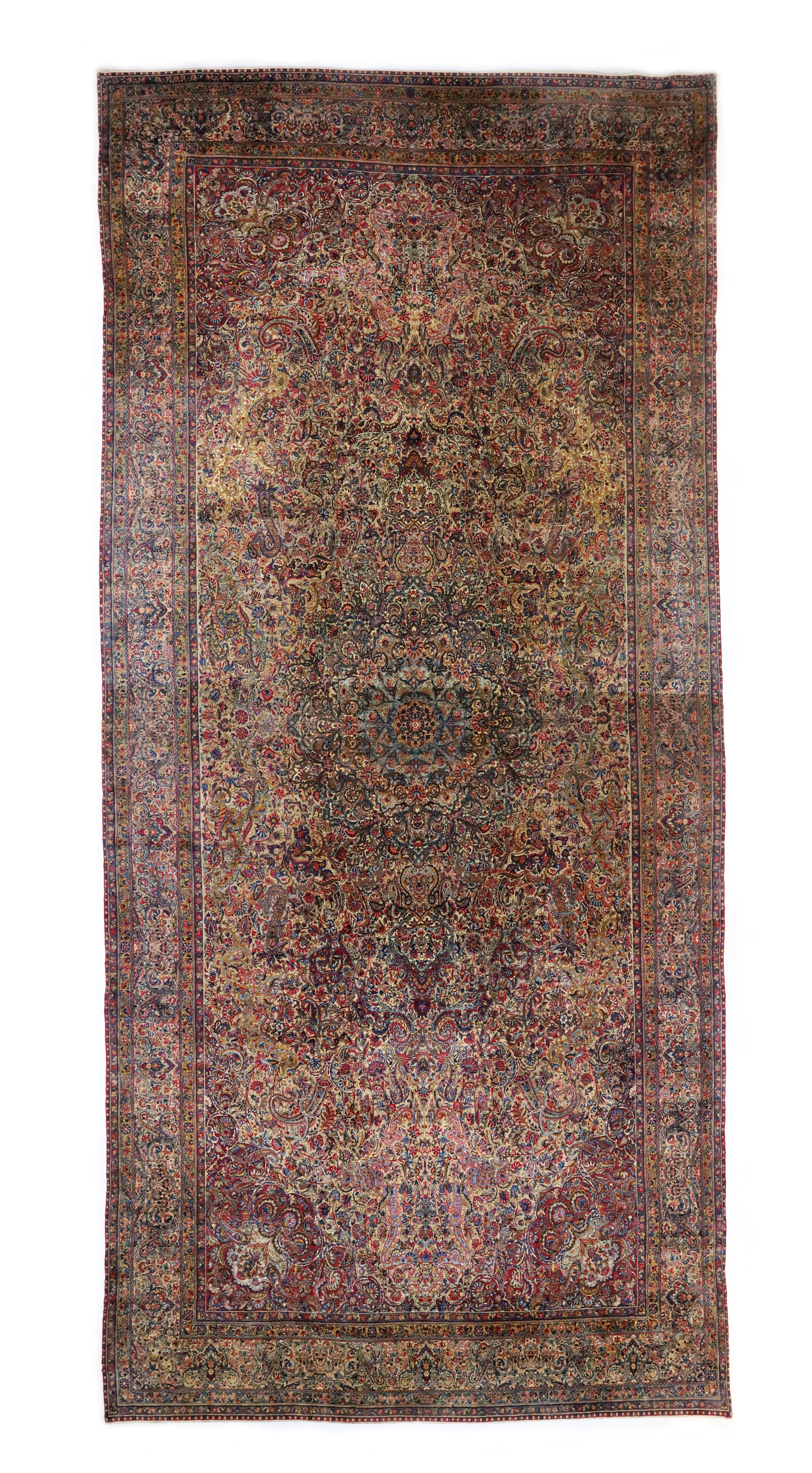 Antique Kerman Rug 11'0" x 24' 6''