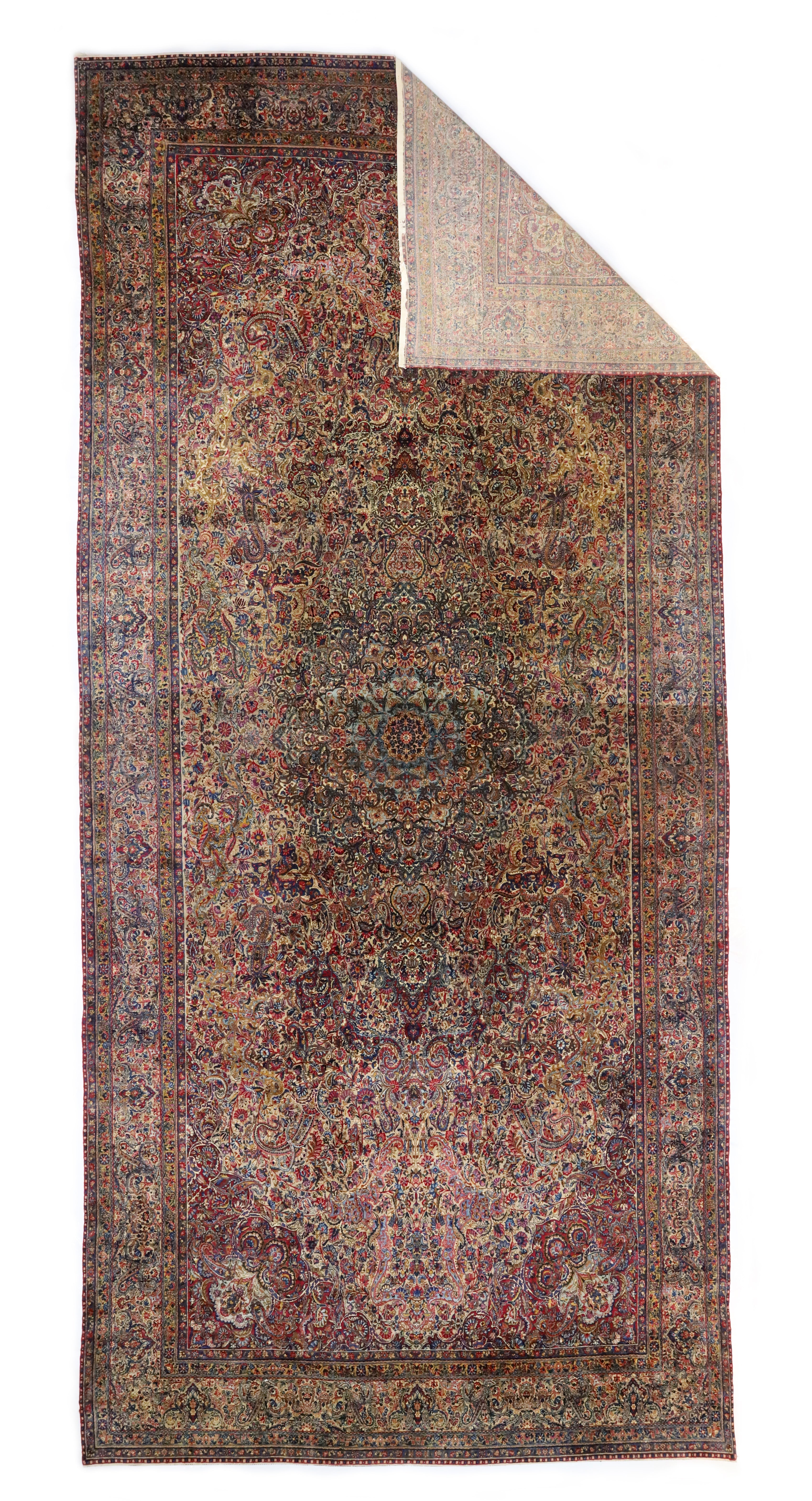 Antique Kerman Rug 11'0" x 24' 6''