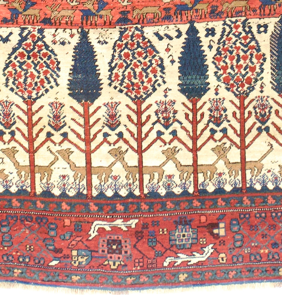 Fine Antique Persian Bakhshayesh Rug 5' 9" x 8' 7"