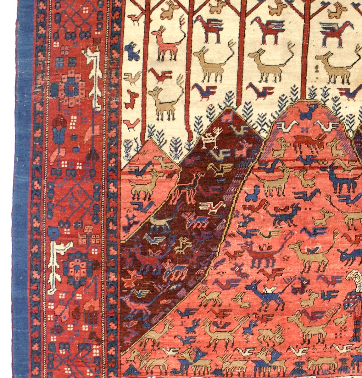 Fine Antique Persian Bakhshayesh Rug 5' 9" x 8' 7"