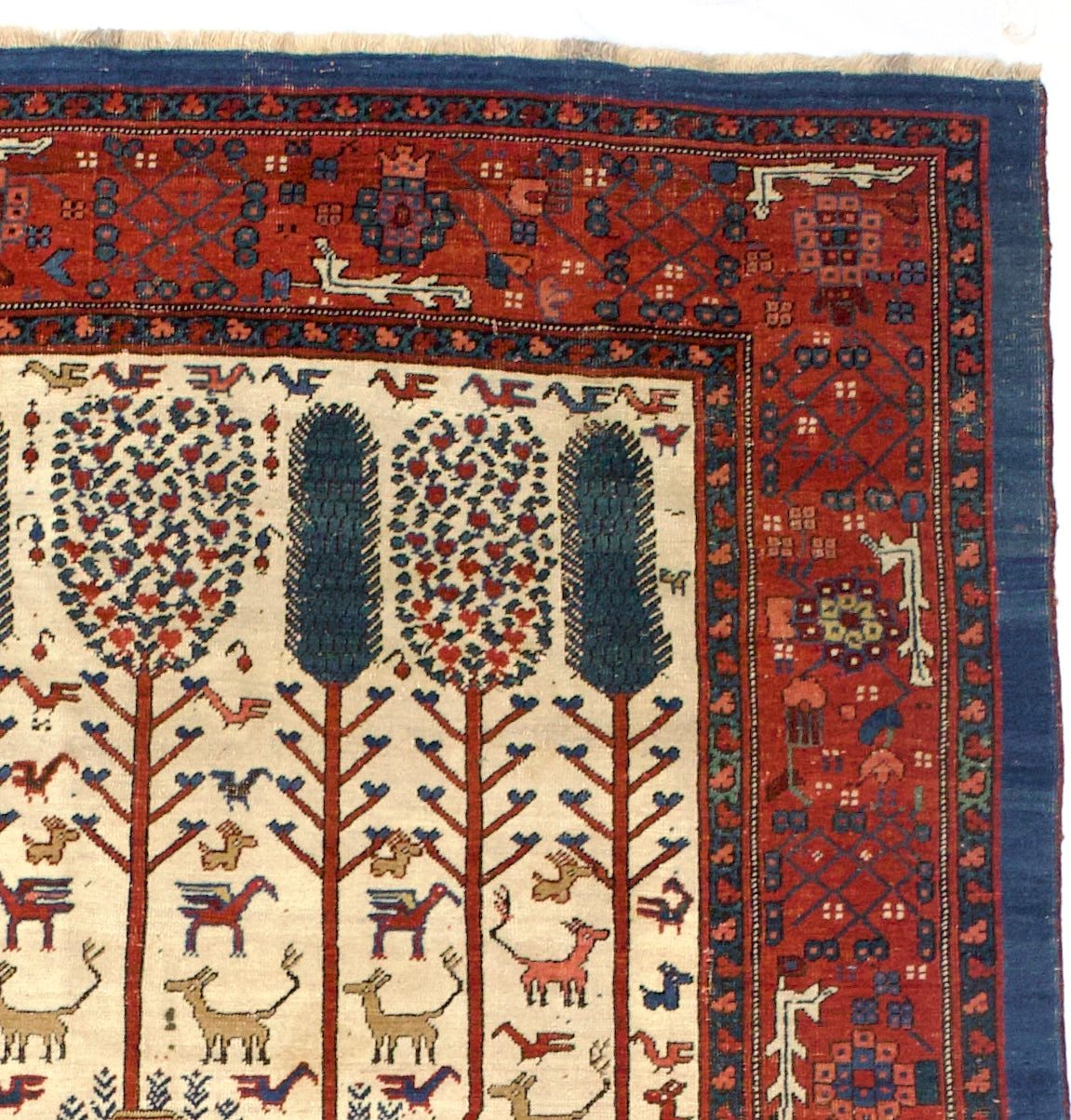 Fine Antique Persian Bakhshayesh Rug 5' 9" x 8' 7"
