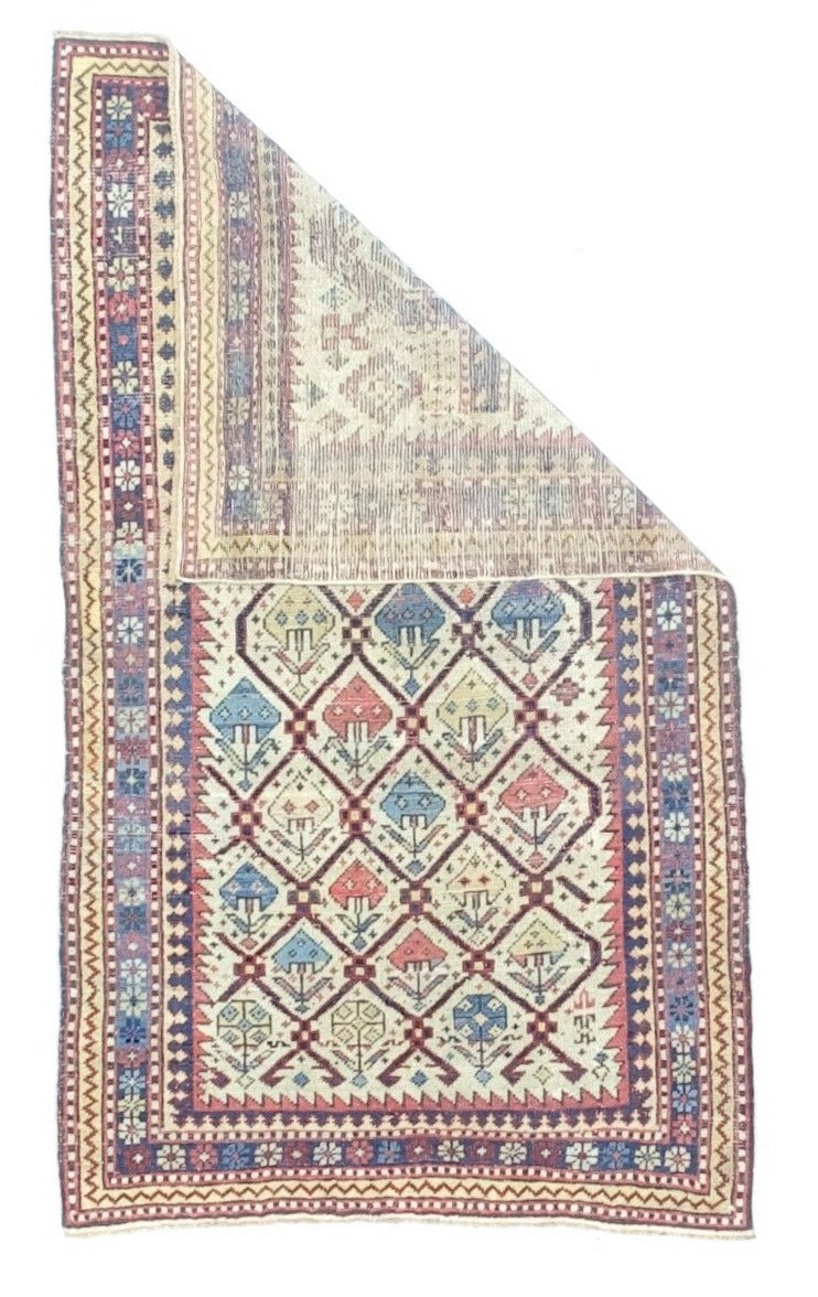 Antique Caucasian Shirvan Daghastan Rug 2'9" x 4' 10''