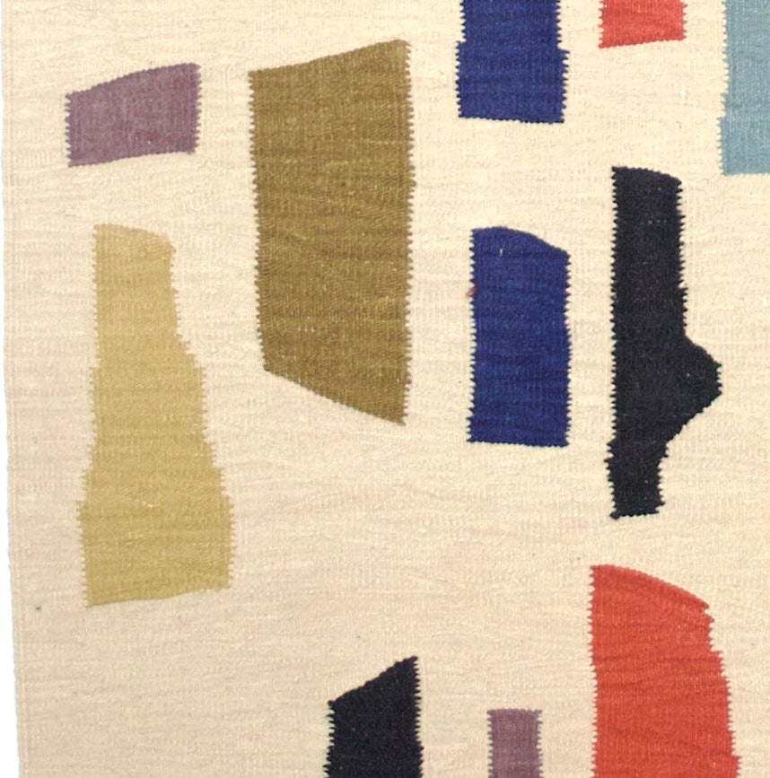 Vintage Scandinavian Kilim Rug 5' 4" x 7' 2''