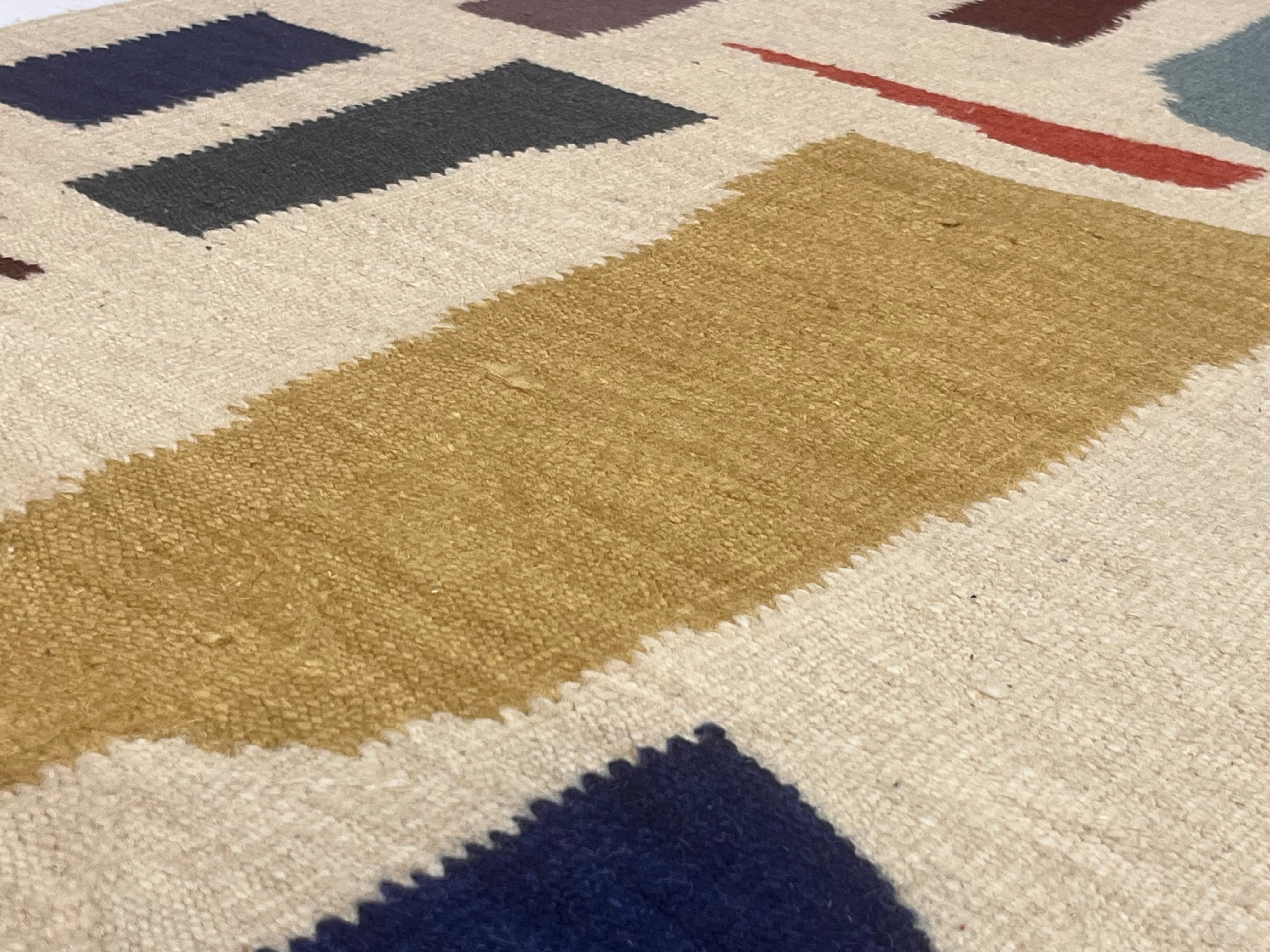 Vintage Scandinavian Kilim Rug 5' 4" x 7' 2''