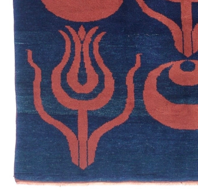 Fine Vintage Scandinavian Squarish Kilim Rug 5' 2'' x 5' 6''