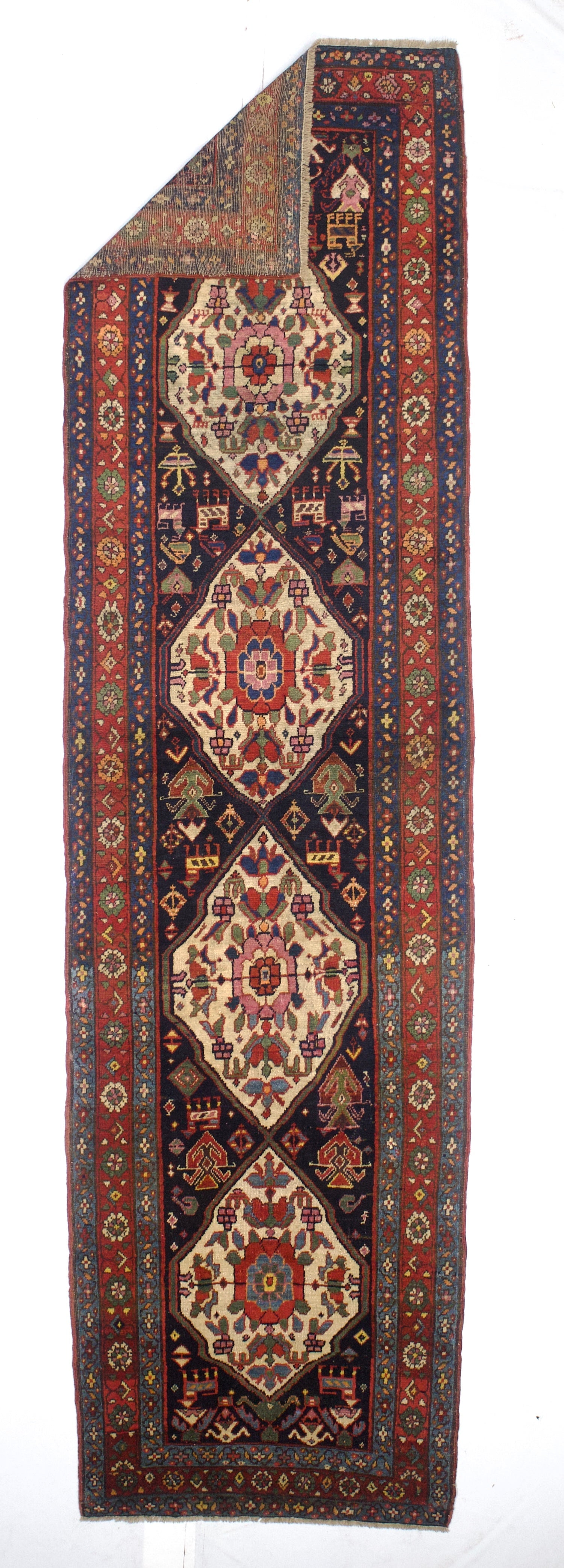 Antique Bakhshayesh Long Rug 3'2" x 12' 0"