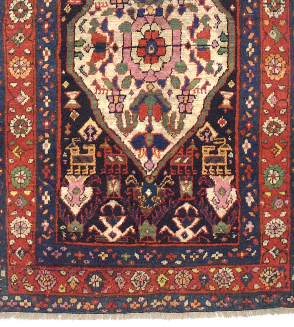 Antique Bakhshayesh Long Rug 3'2" x 12' 0"