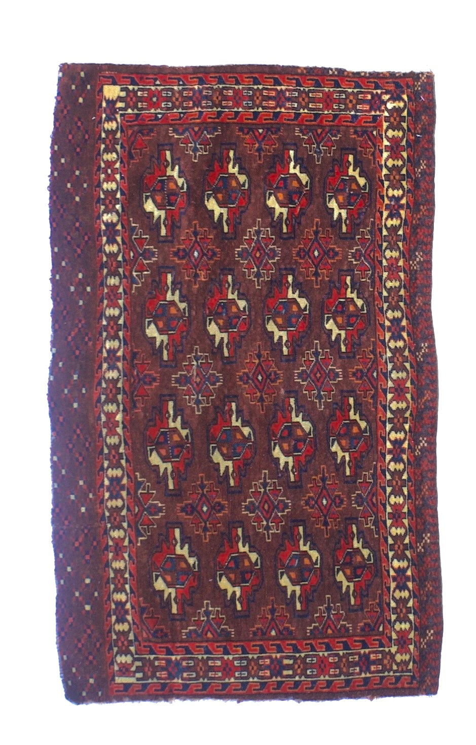 Antique Chuval Turkman Rug 2'3" x 3' 8''