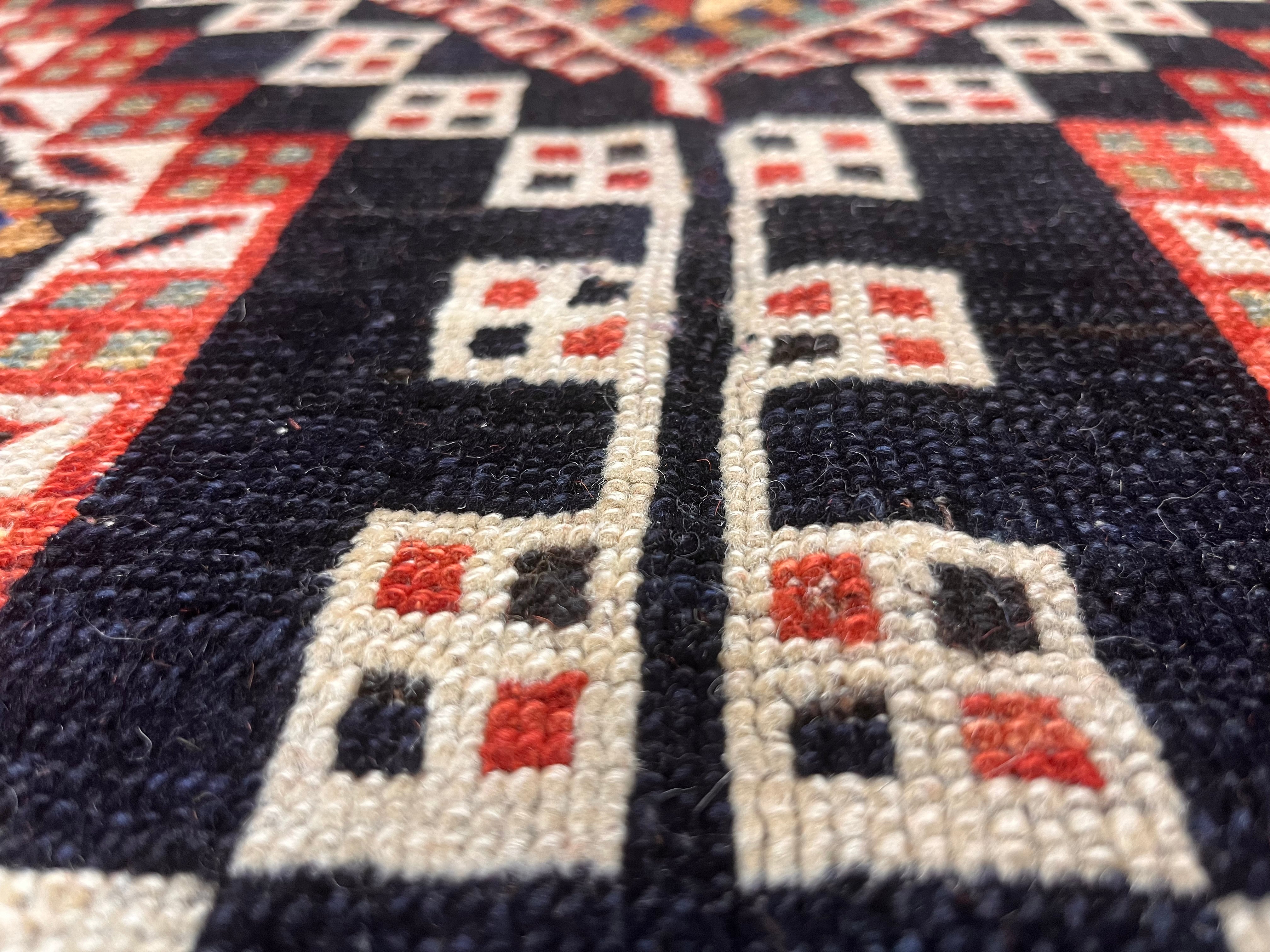 Antique Caucasian Shirvan Rug 5'10" x 10' 8''