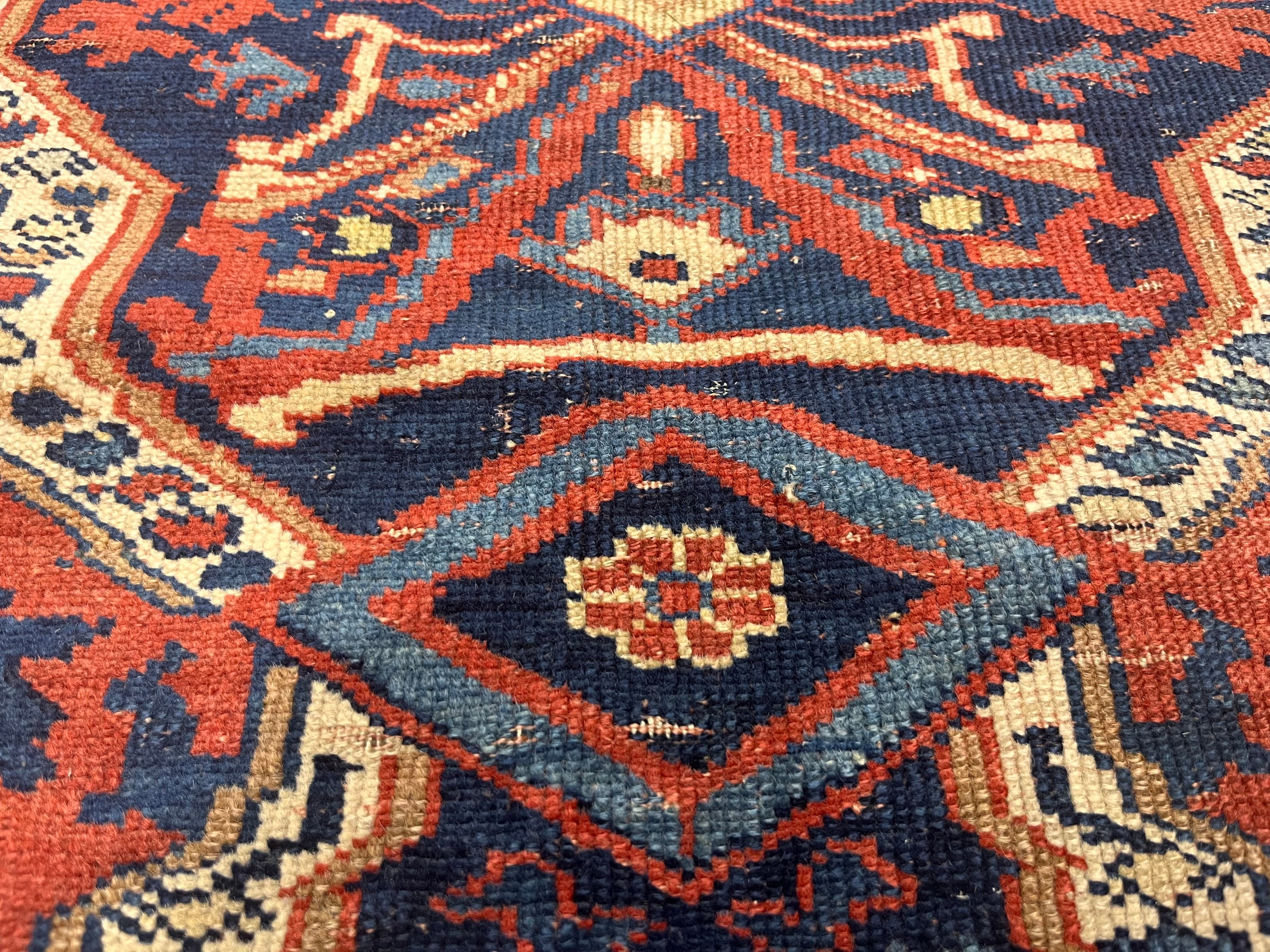 Antique Afshar Rug 4' 0" x 5' 1"