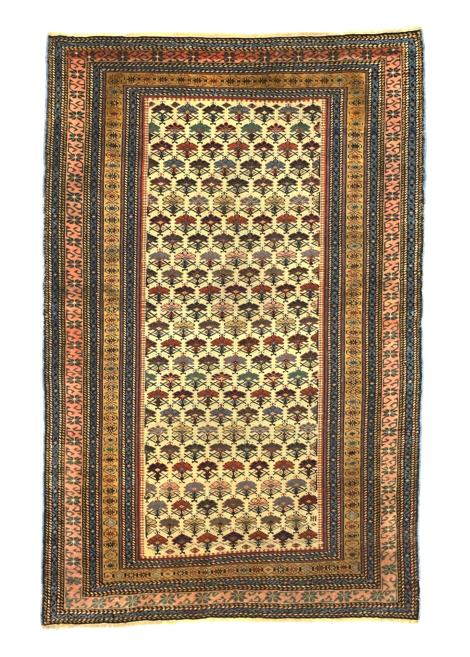 Antique Caucasian Kuba Rug 3'6" x 5' 4''