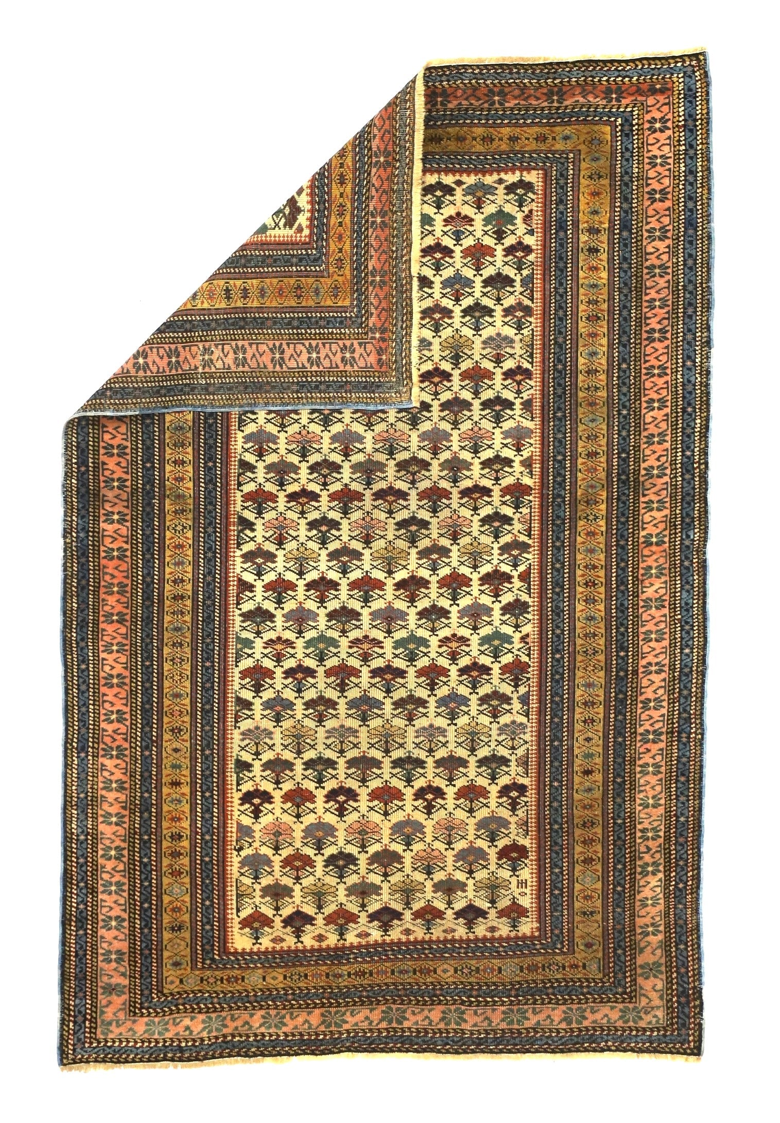 Antique Caucasian Kuba Rug 3'6" x 5' 4''