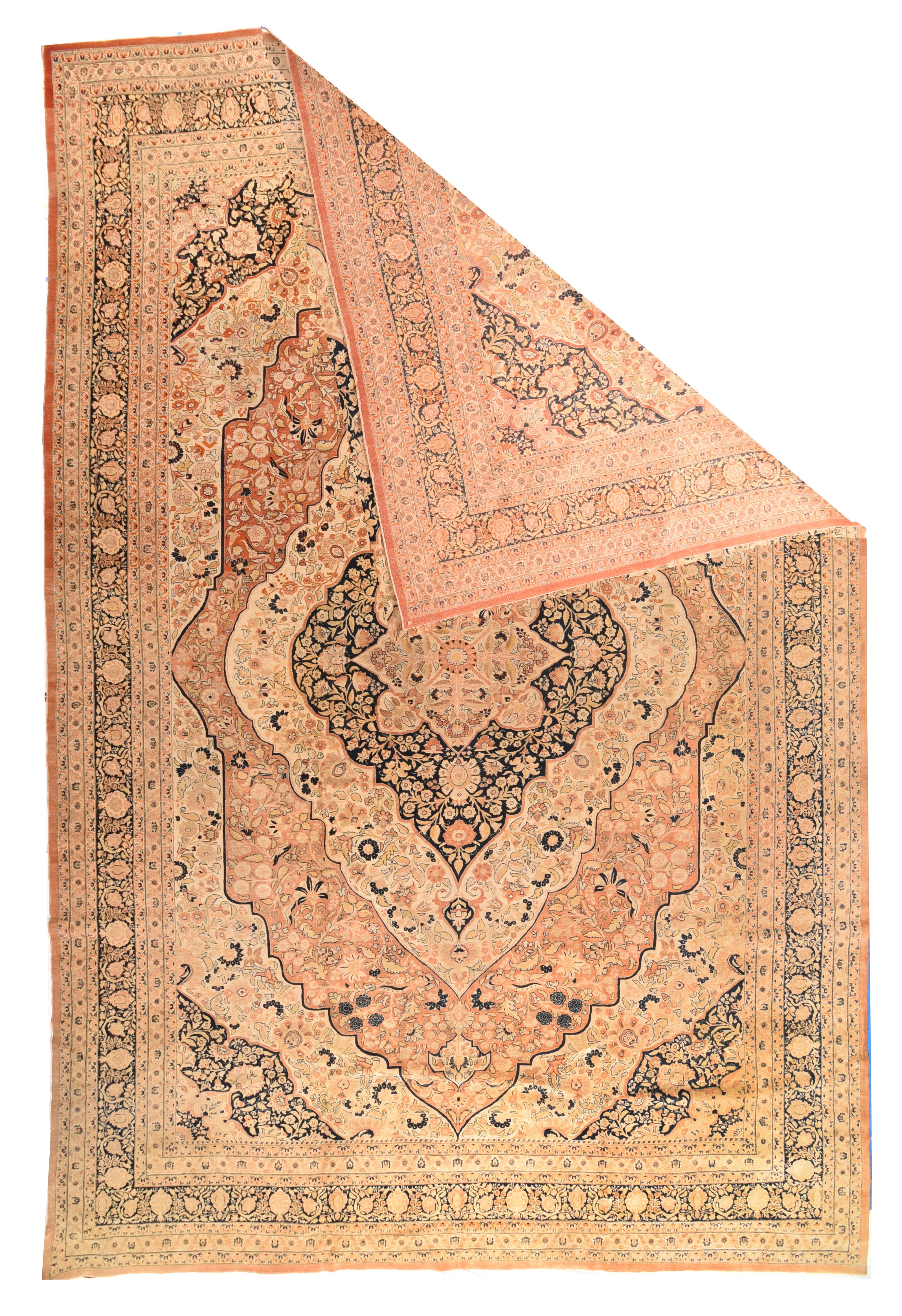 Antique Tabriz Rug 12'9'' x 19'10''
