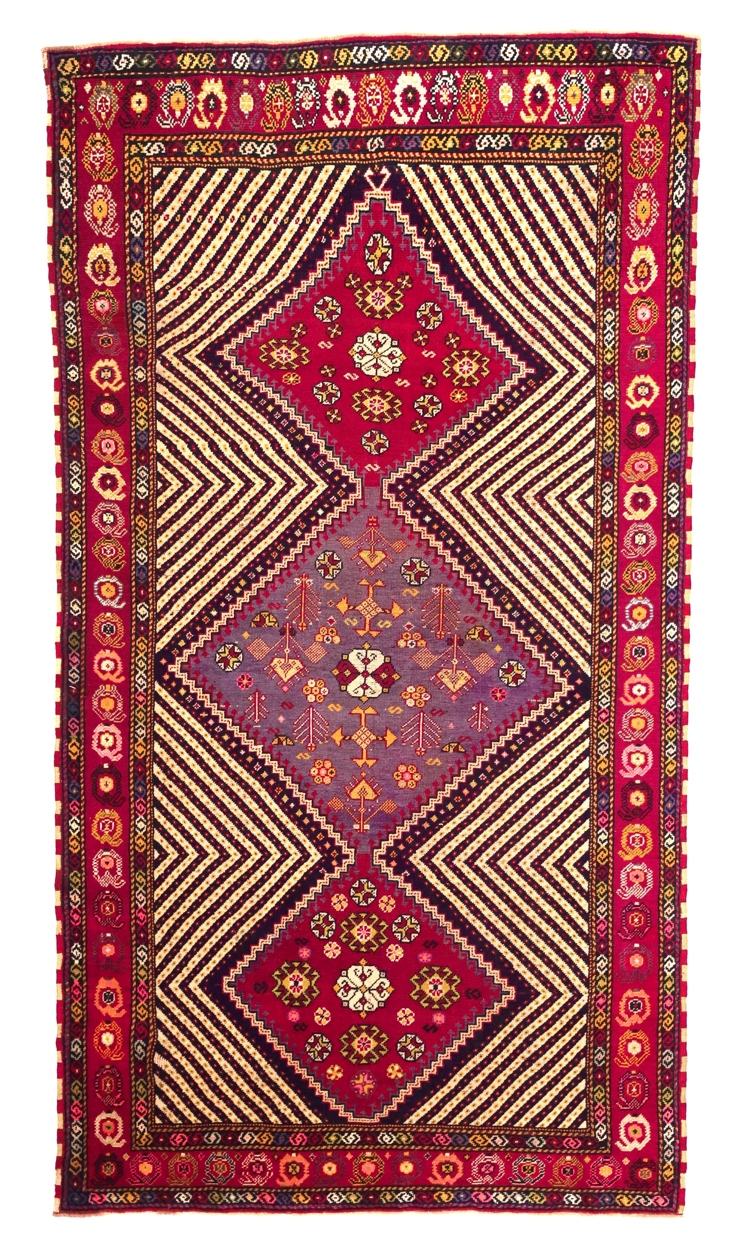 Antique SW Tribal Rug 3'11" x 7' 2''