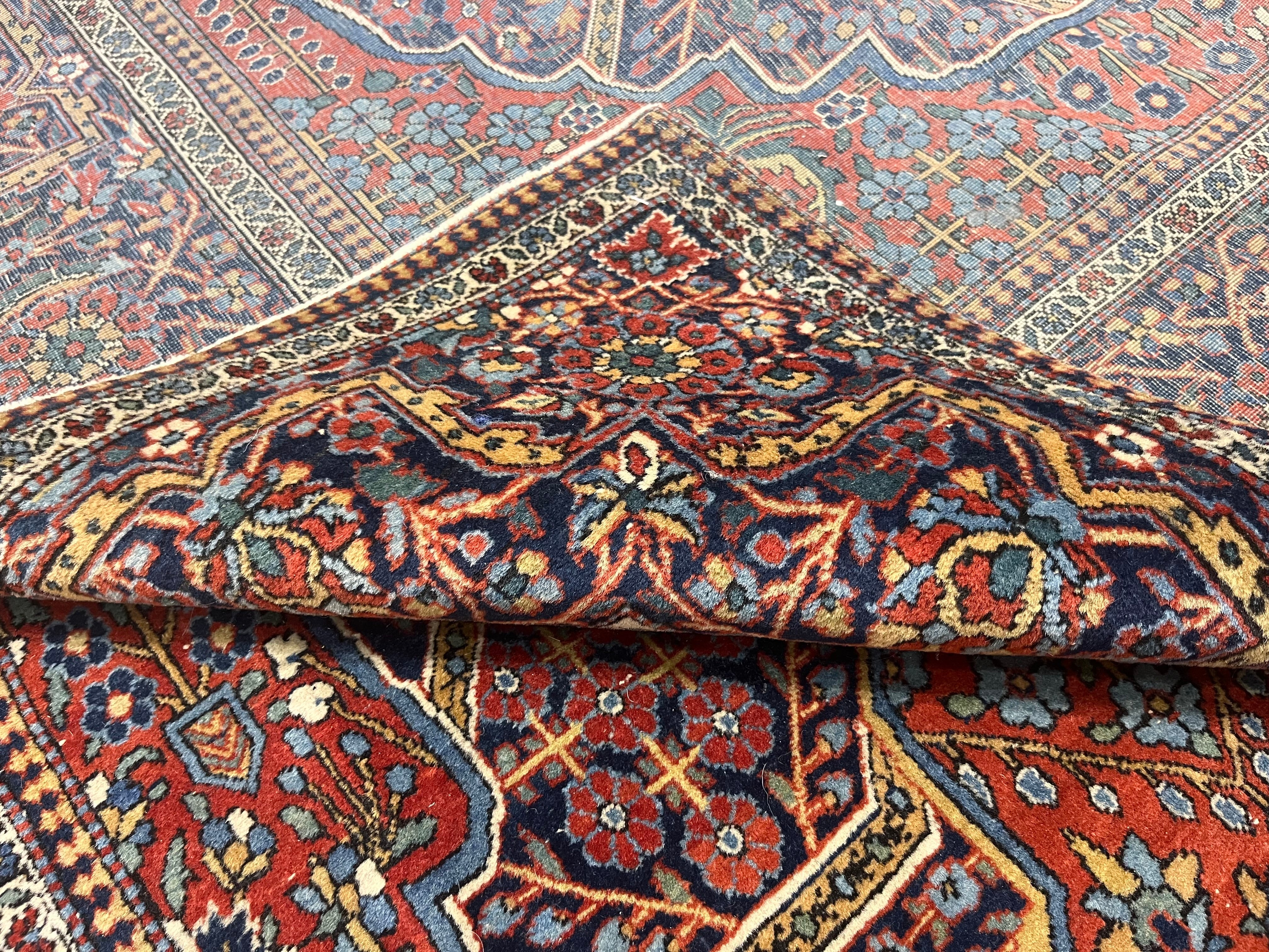 Antique Kashan Rug 4'4" x 7' 2''