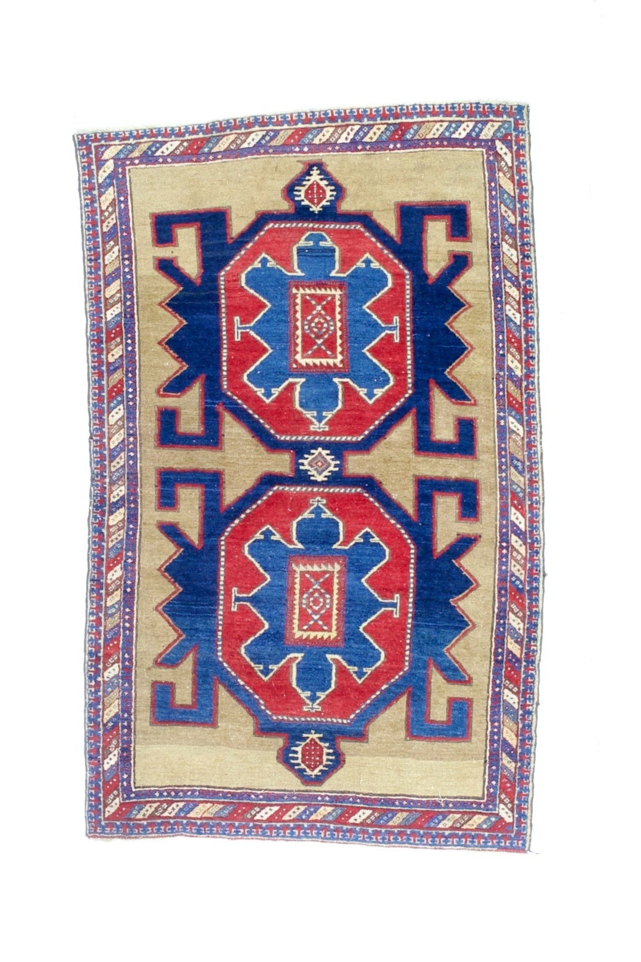 Fine Antique Caucasian Kuba Rug 3' 11" x 6' 4"