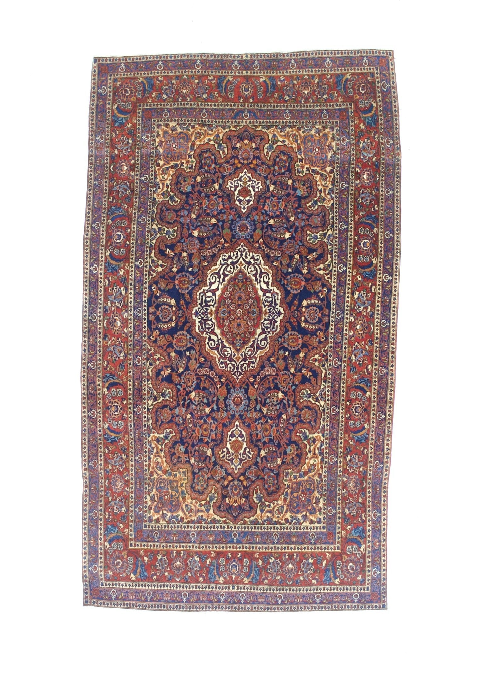 Antique Kashan Rug 5' 0" x 9' 0"