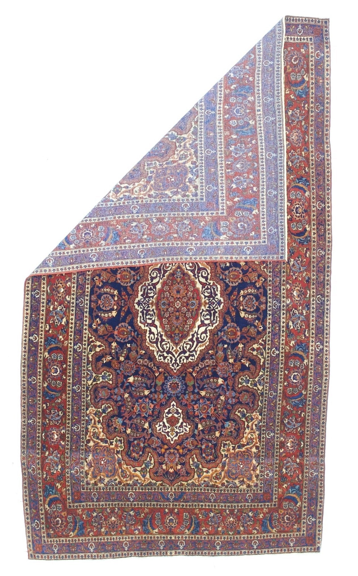 Antique Kashan Rug 5' 0" x 9' 0"