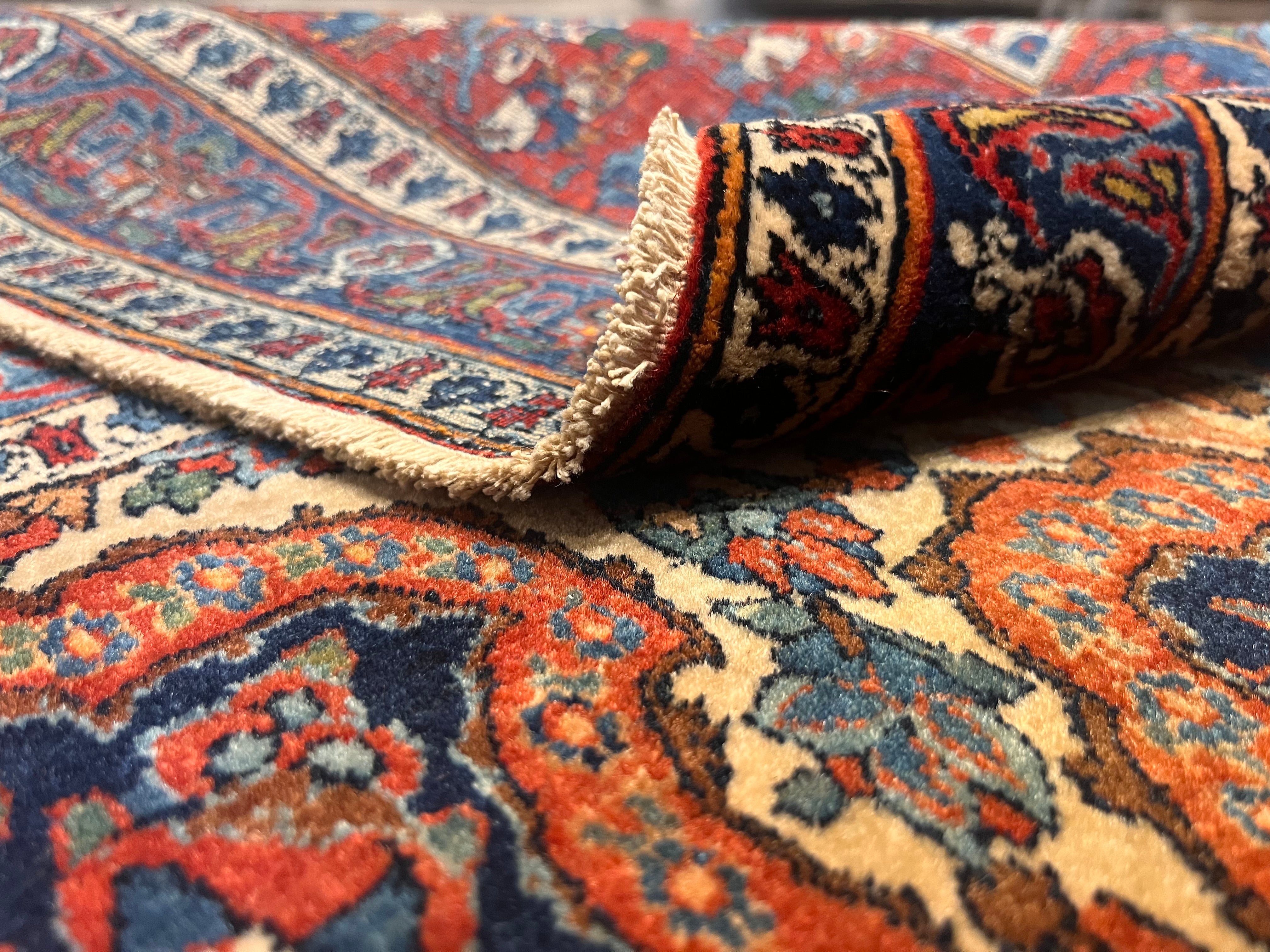 Antique Kashan Rug 5' 0" x 9' 0"