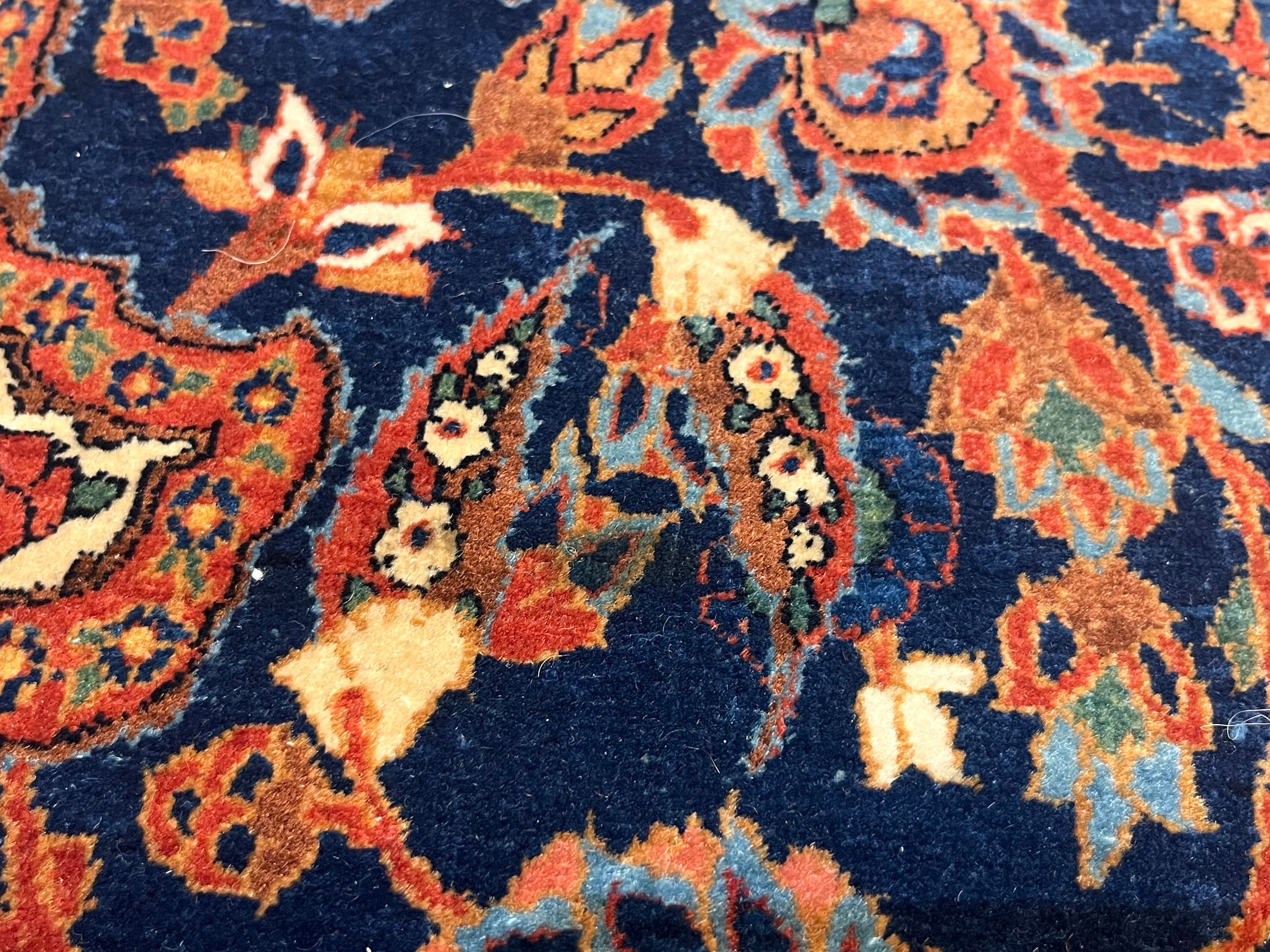 Antique Kashan Rug 5' 0" x 9' 0"