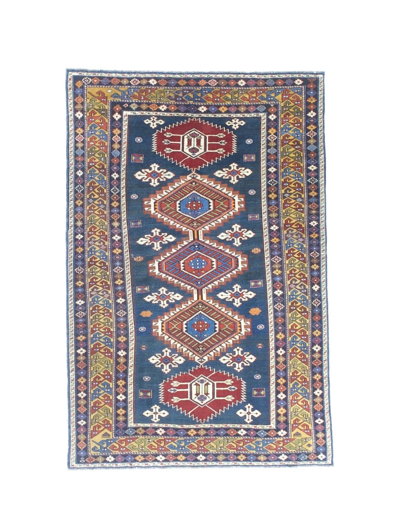 Antique Caucasian Karakashli Rug 3'11" x 6' 0"