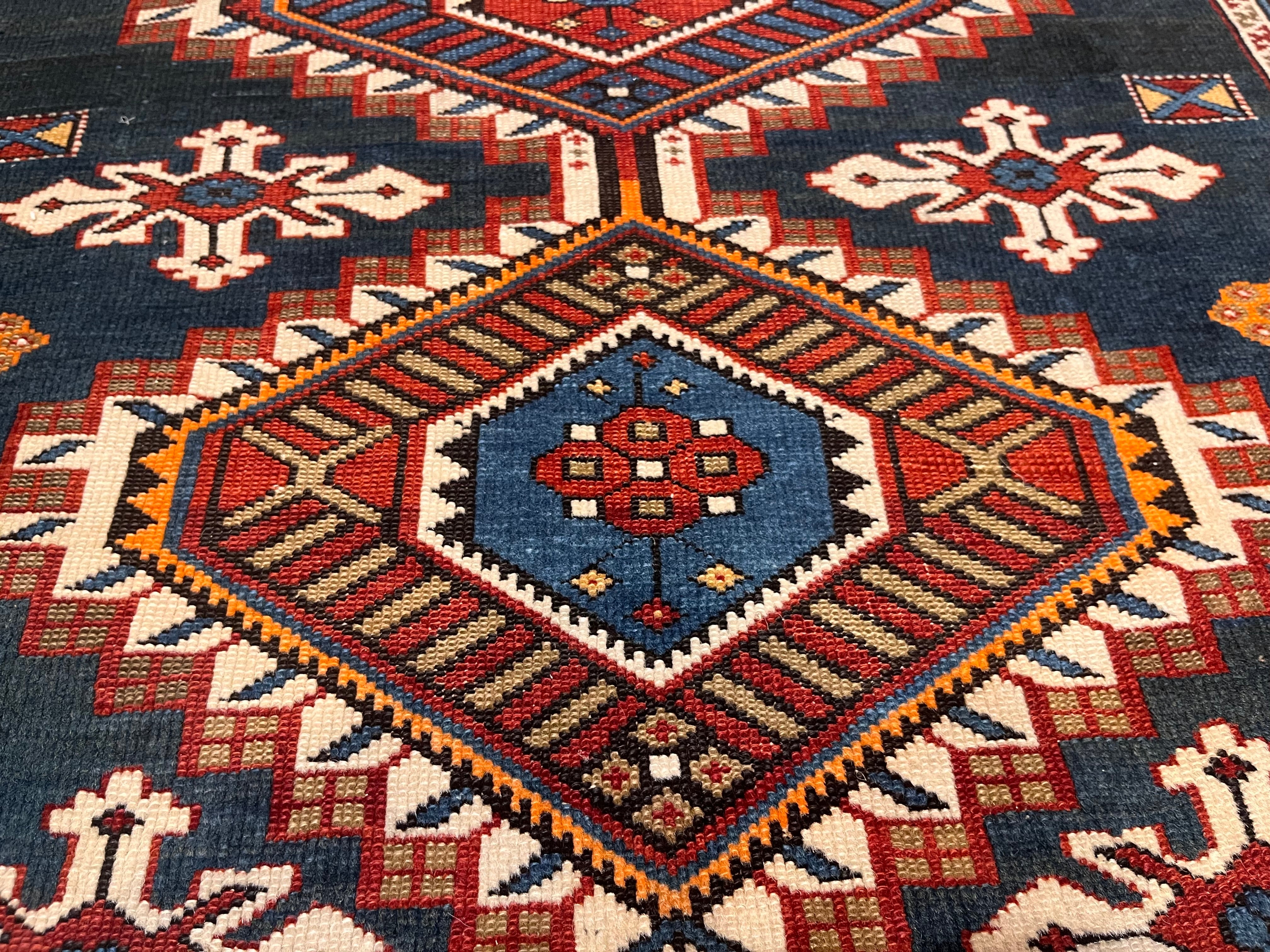 Antique Caucasian Karakashli Rug 3'11" x 6' 0"