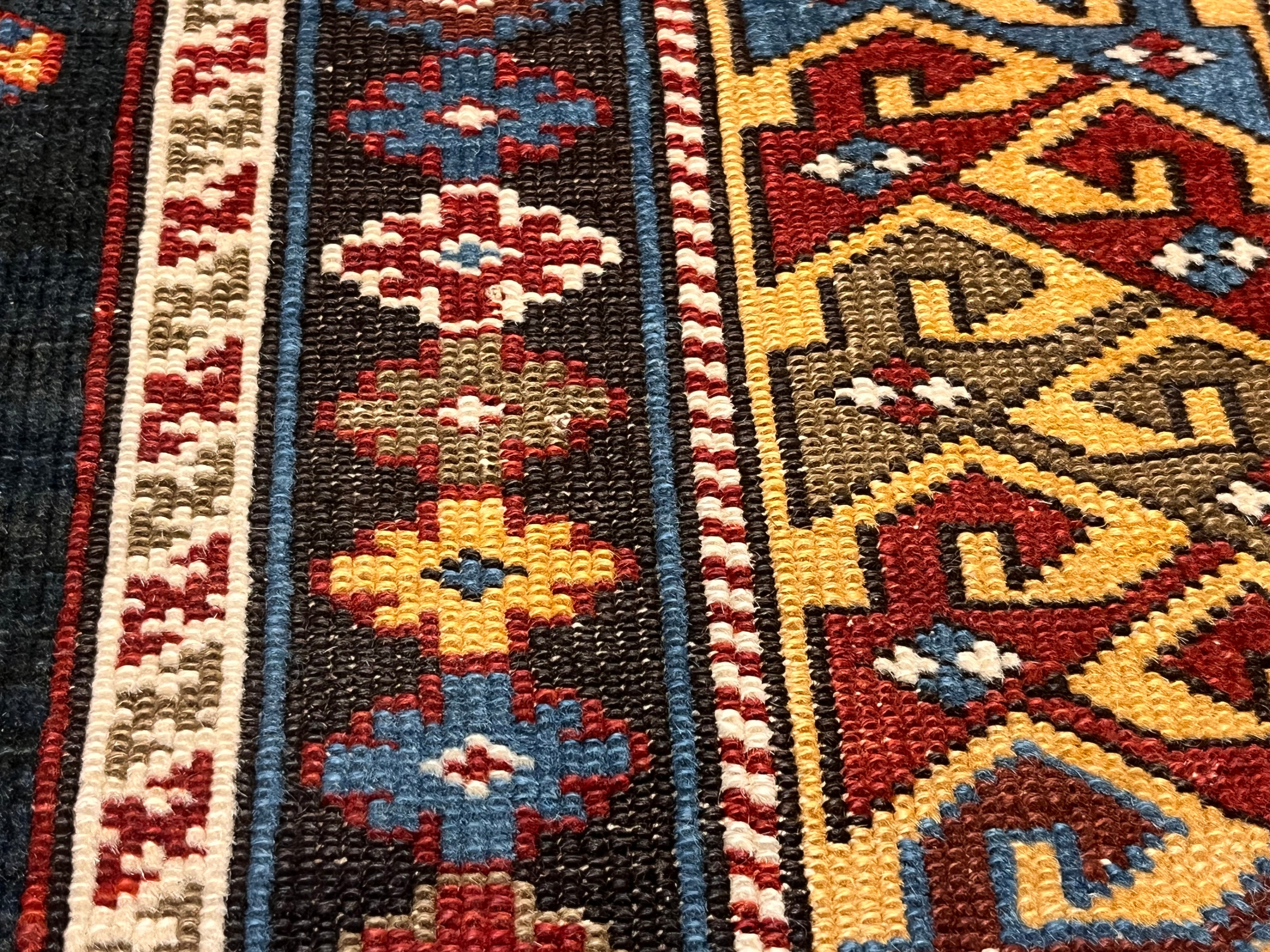 Antique Caucasian Karakashli Rug 3'11" x 6' 0"