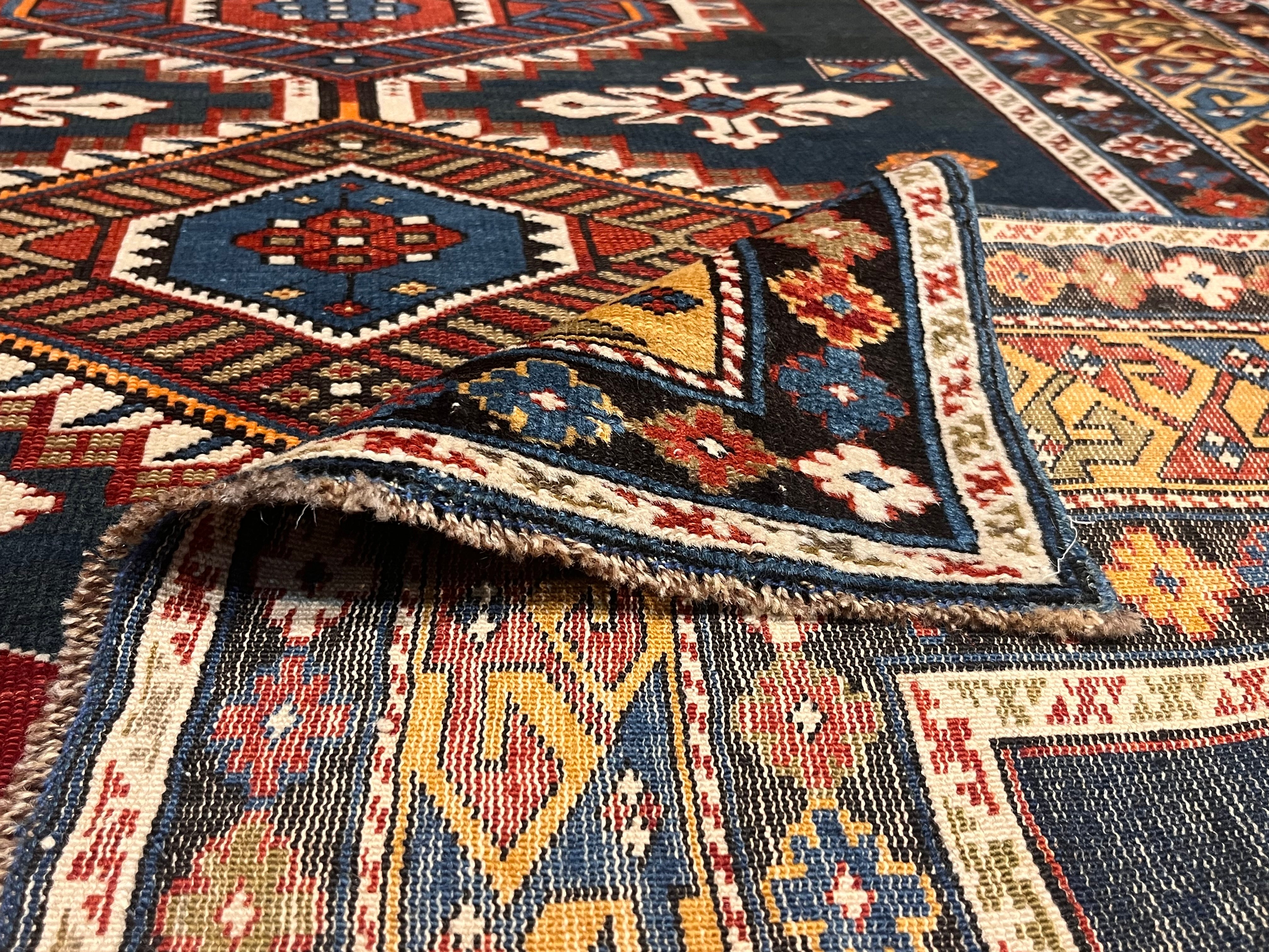 Antique Caucasian Karakashli Rug 3'11" x 6' 0"