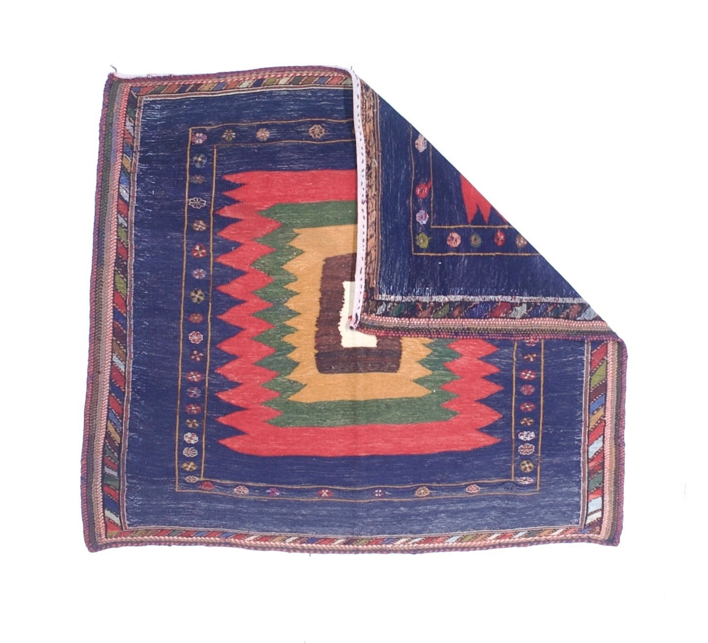 Antique Tribal Kilim Rug 4'5" x 4' 11''