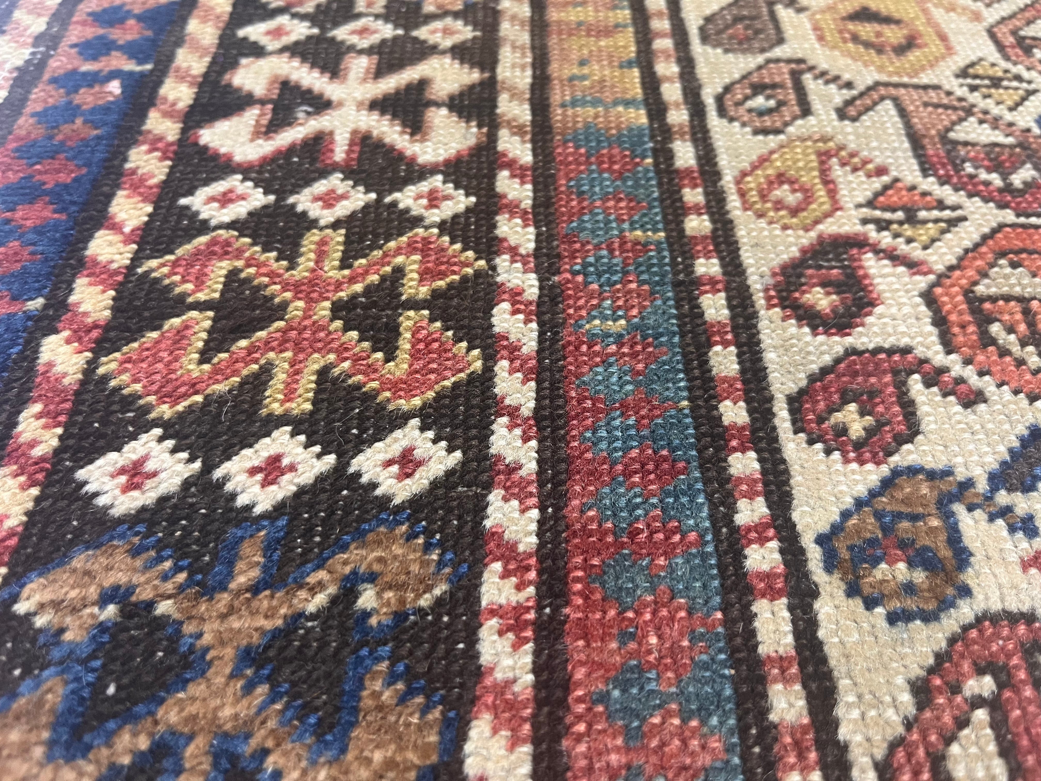 Antique Caucasian Shirvan Rug 2'9" x 5' 7"