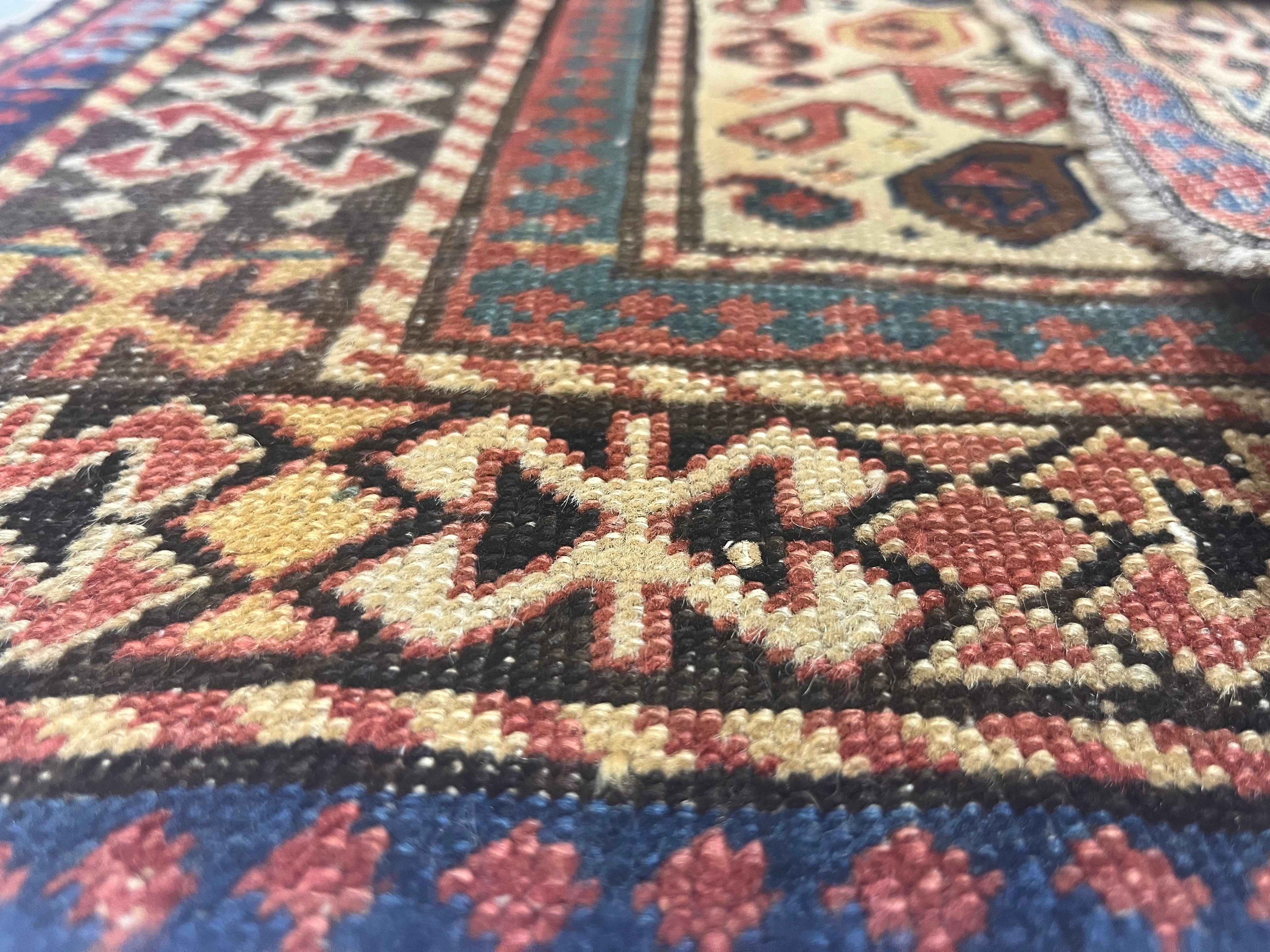 Antique Caucasian Shirvan Rug 2'9" x 5' 7"