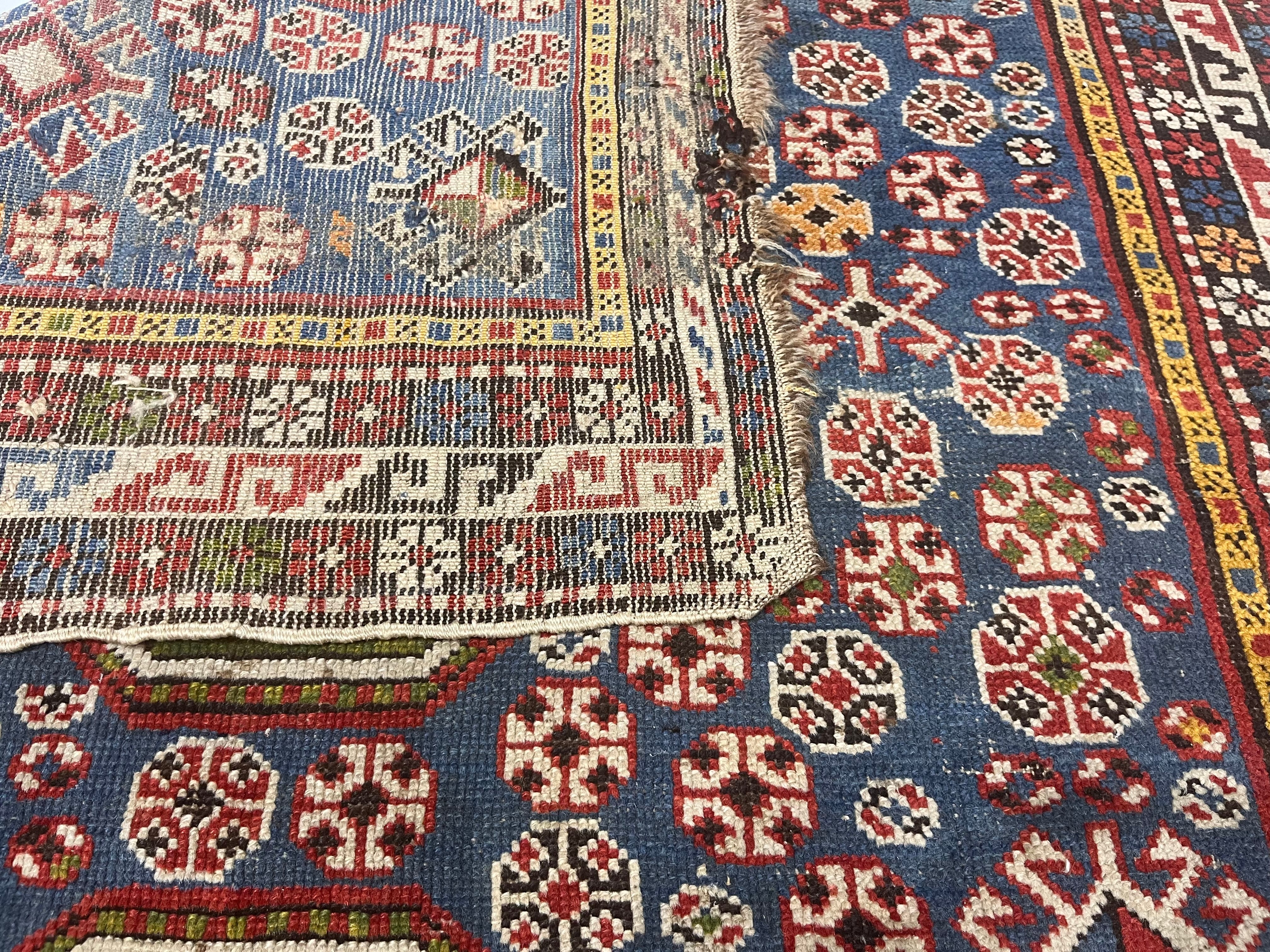 Antique Caucasian Shirvan Rug 3'9" x 4' 3"