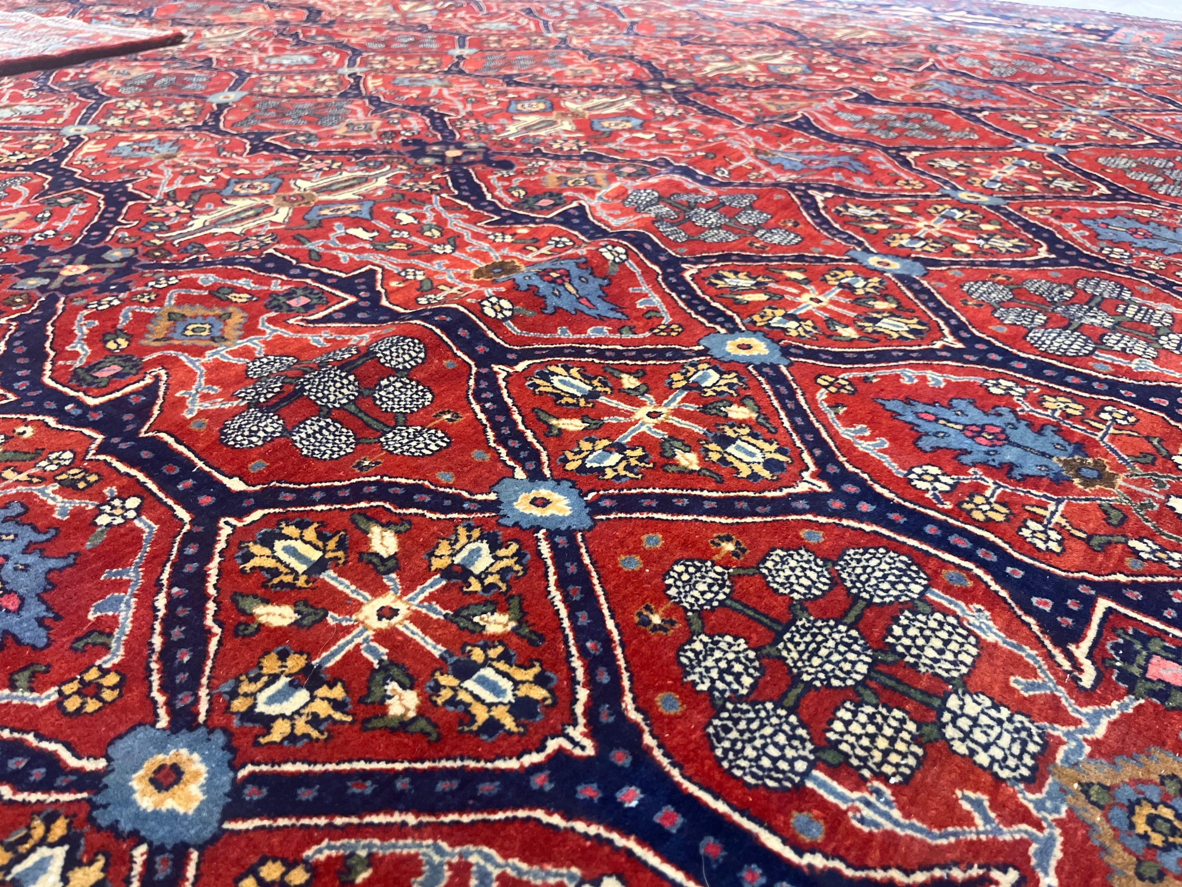 Antique Mohtasham Rug 10'5" x 13' 1"