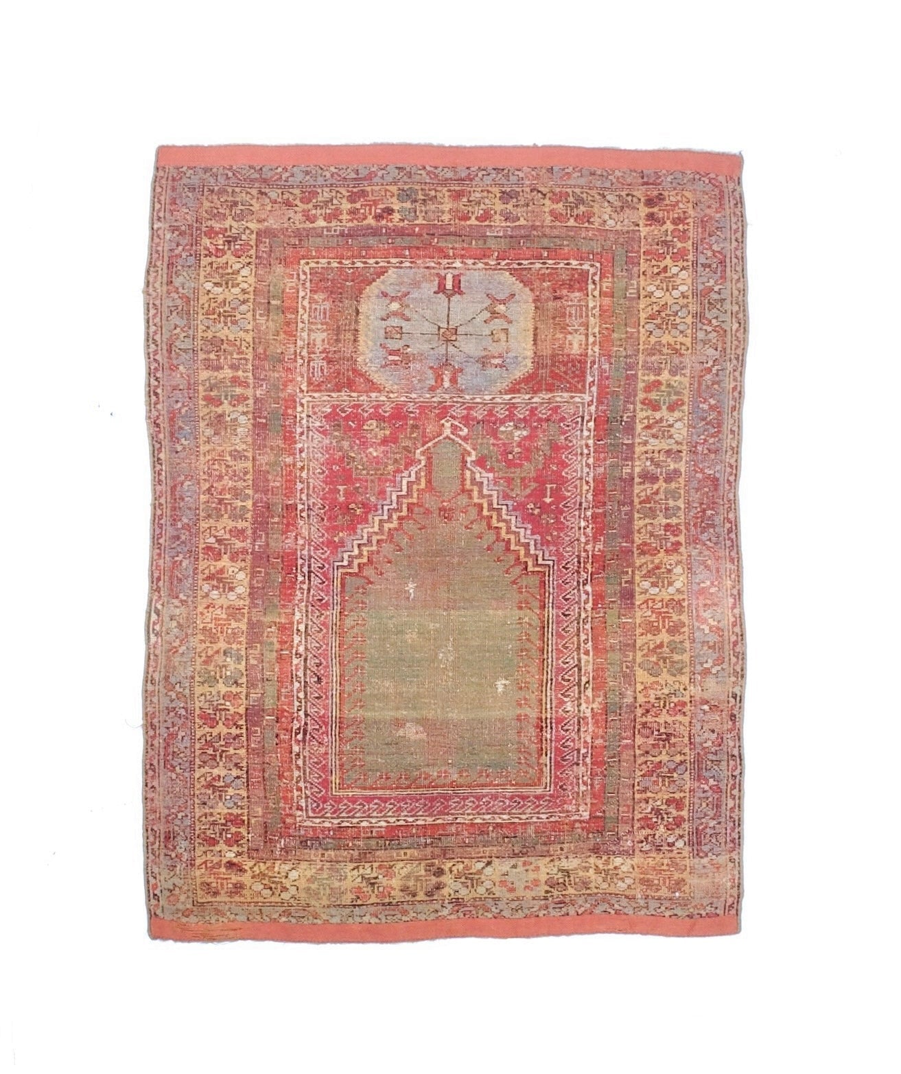 Antique Turkish Anatolian Rug 3'9" x 5' 2"