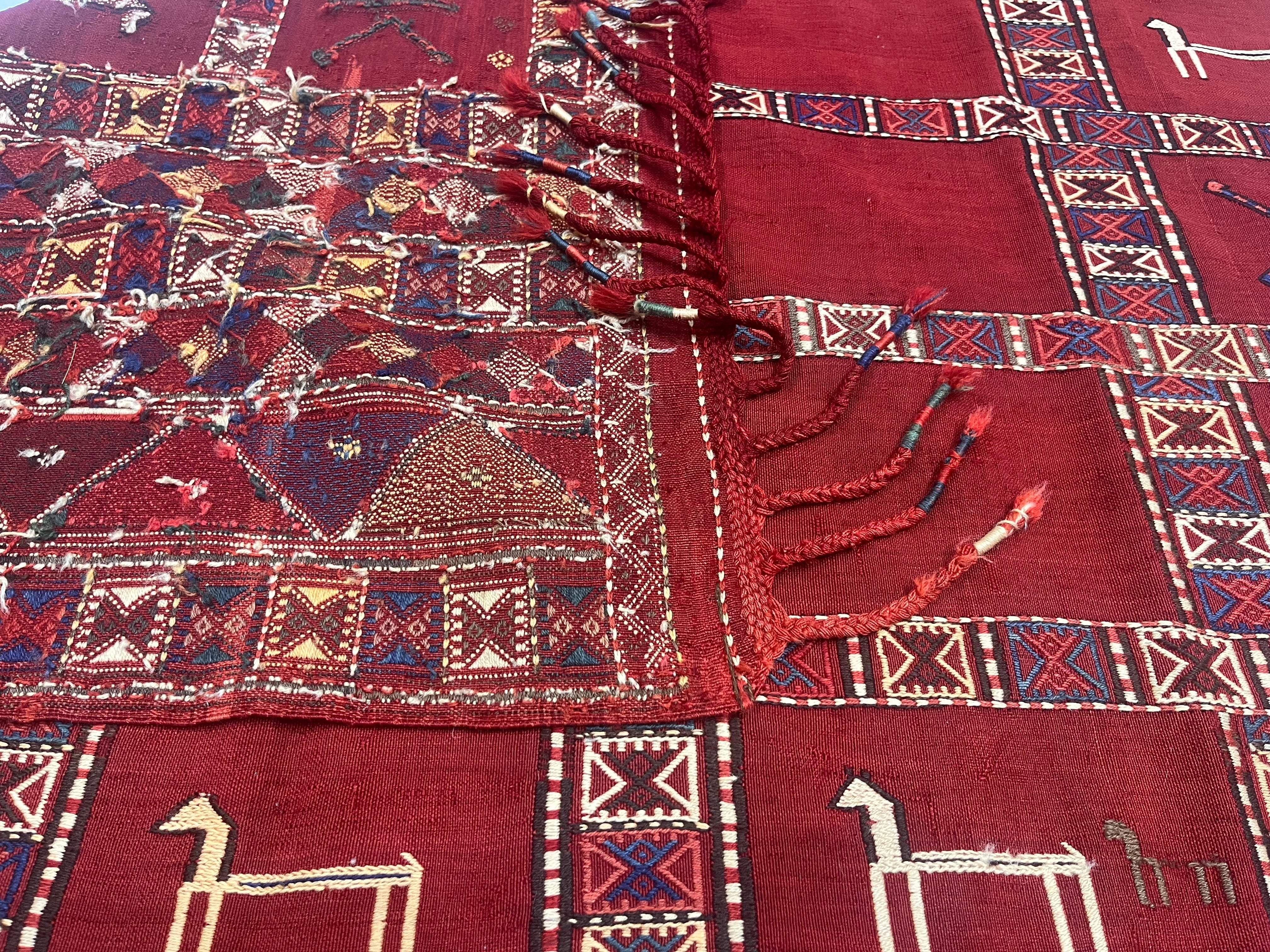 Antique Caucasian Verneh Kilim Rug 5'7" x 7' 0"