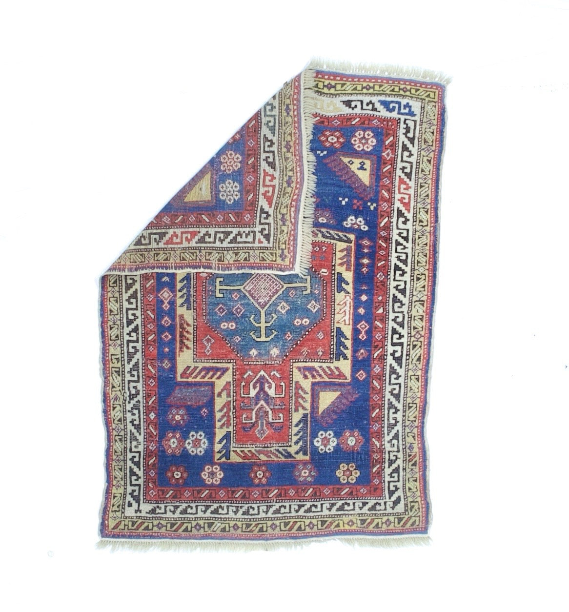 Fine Antique Caucasian Rug 3'0" x 4' 2''