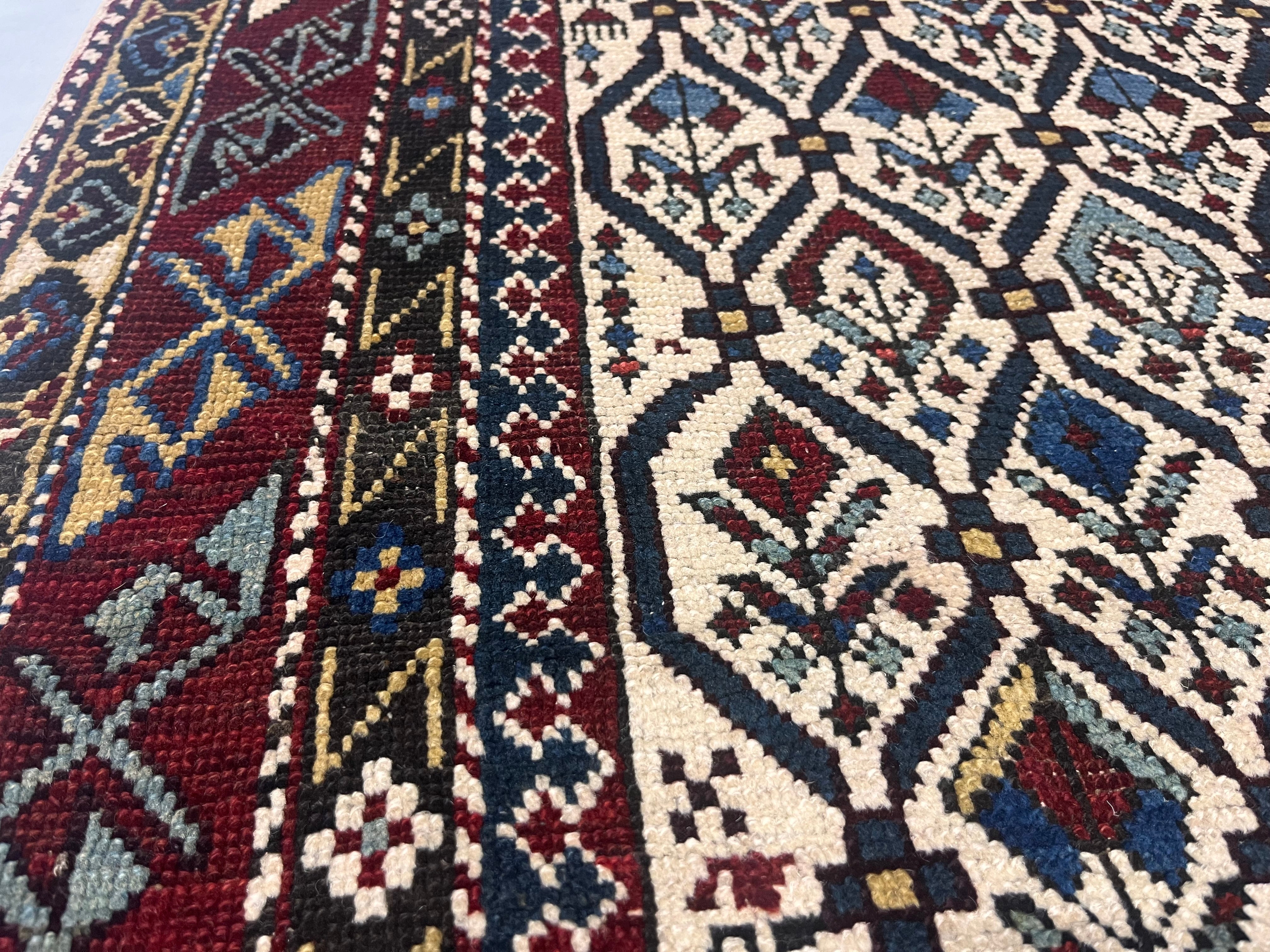 Antique Caucasian Shirvan Rug 3' 9" x 5' 2"
