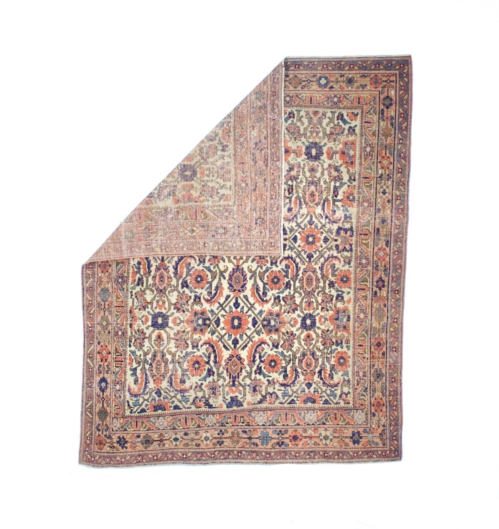 Antique Afshar Rug 4'7" x 5' 9''