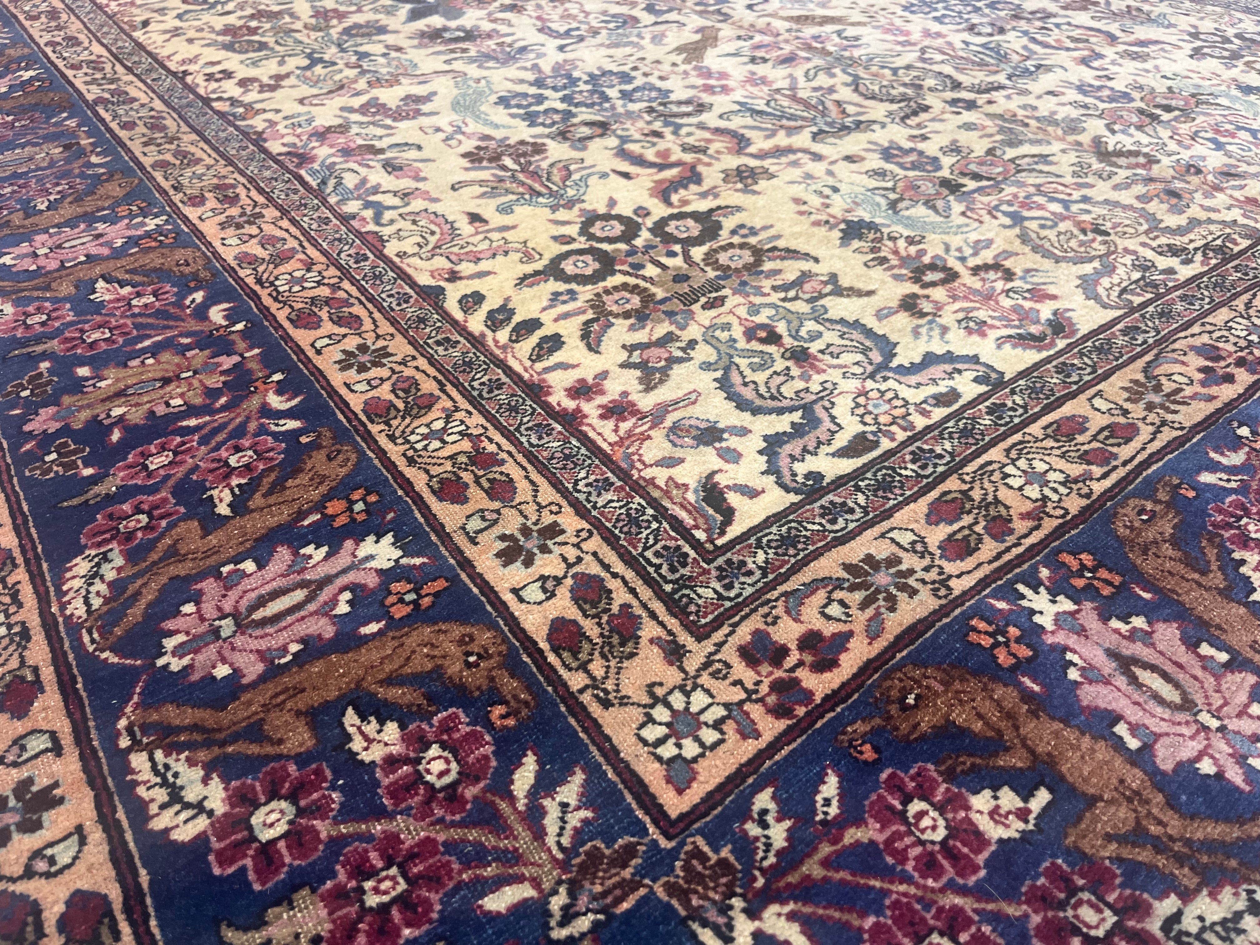 Antique Tehran Rug 6' 8" x 10' 0"