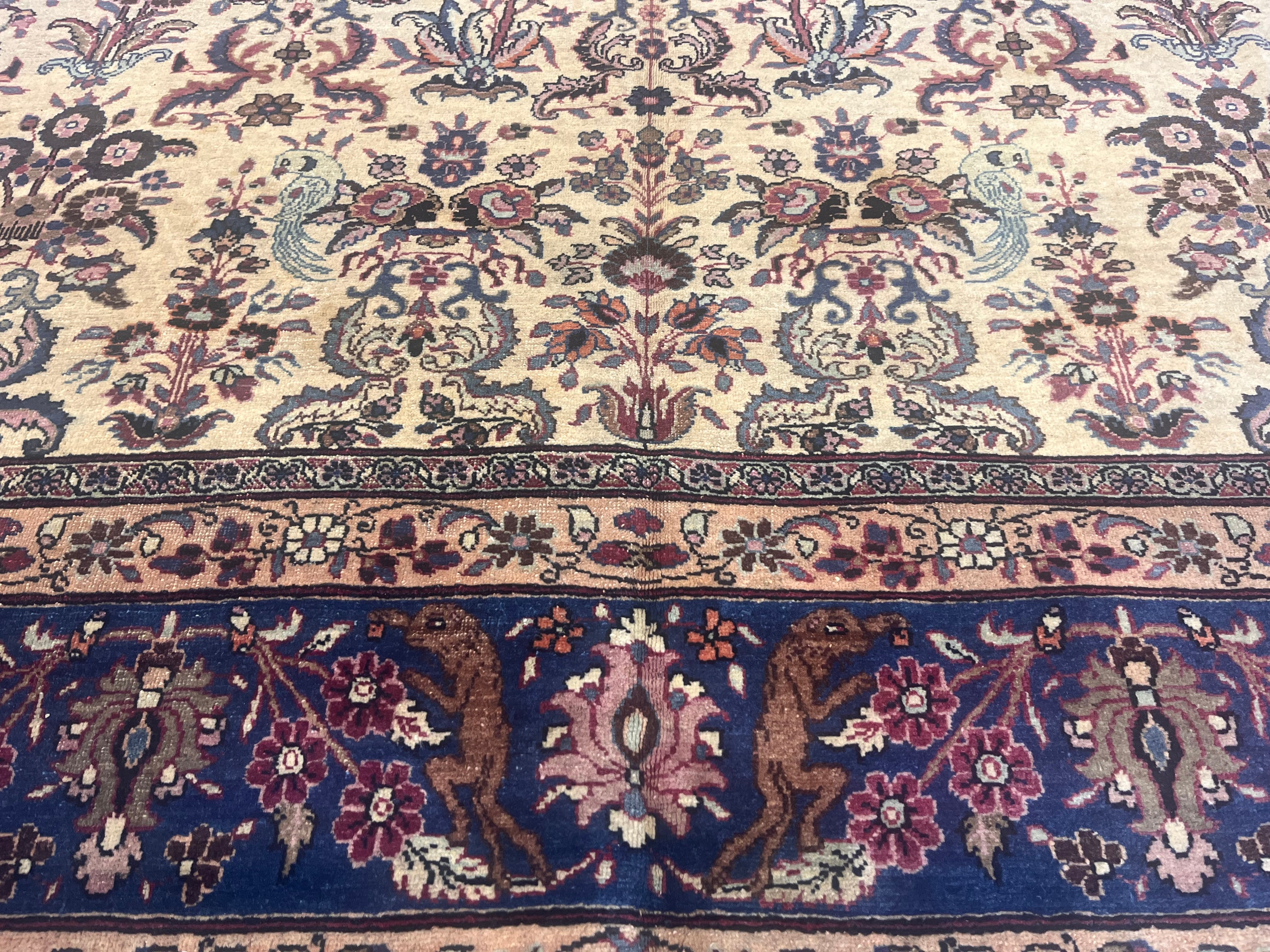 Antique Tehran Rug 6' 8" x 10' 0"