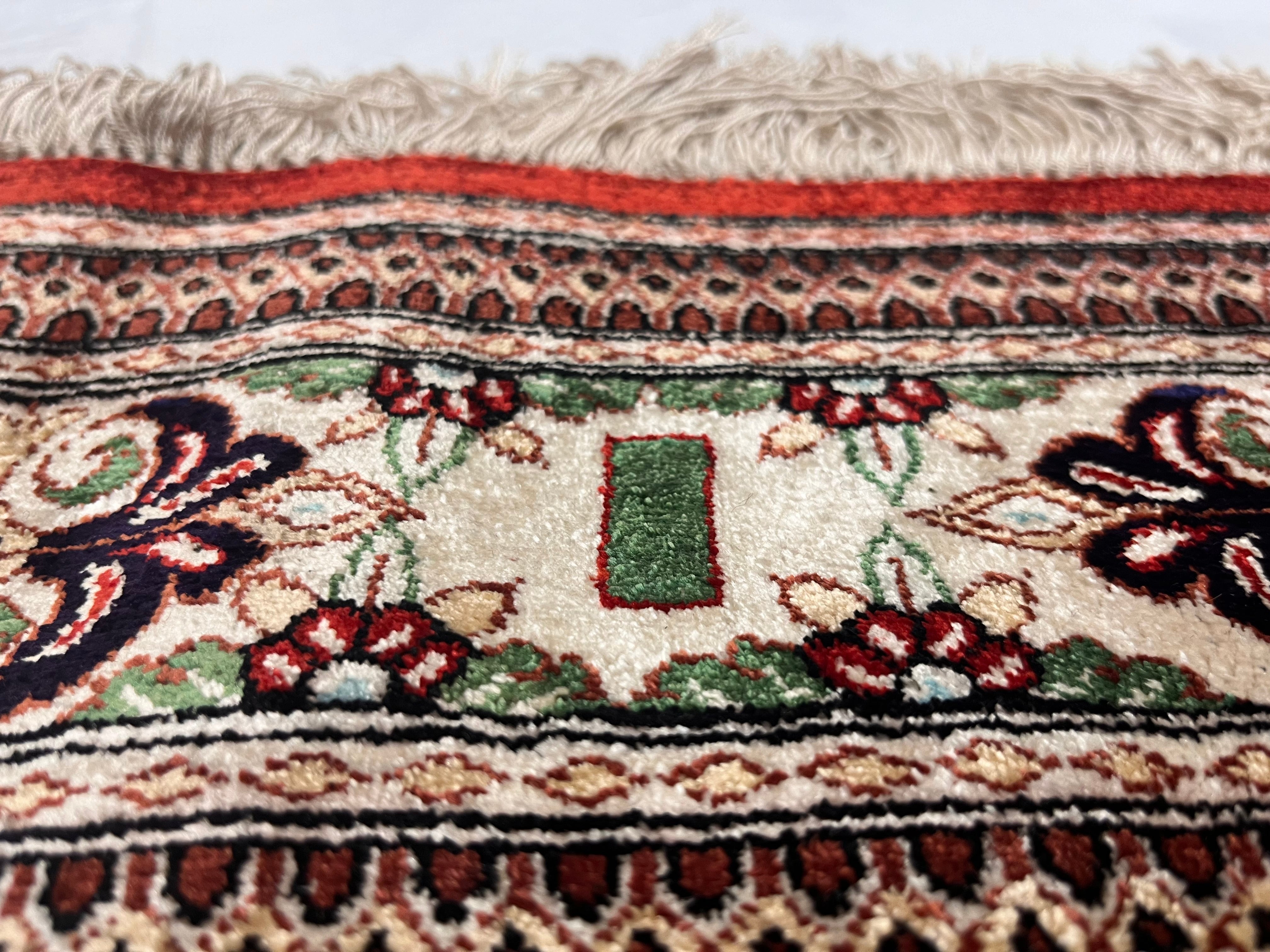 Extremely Fine Silk Qum Pictorial with Jesus Christ 3' 3" x 4' 11"