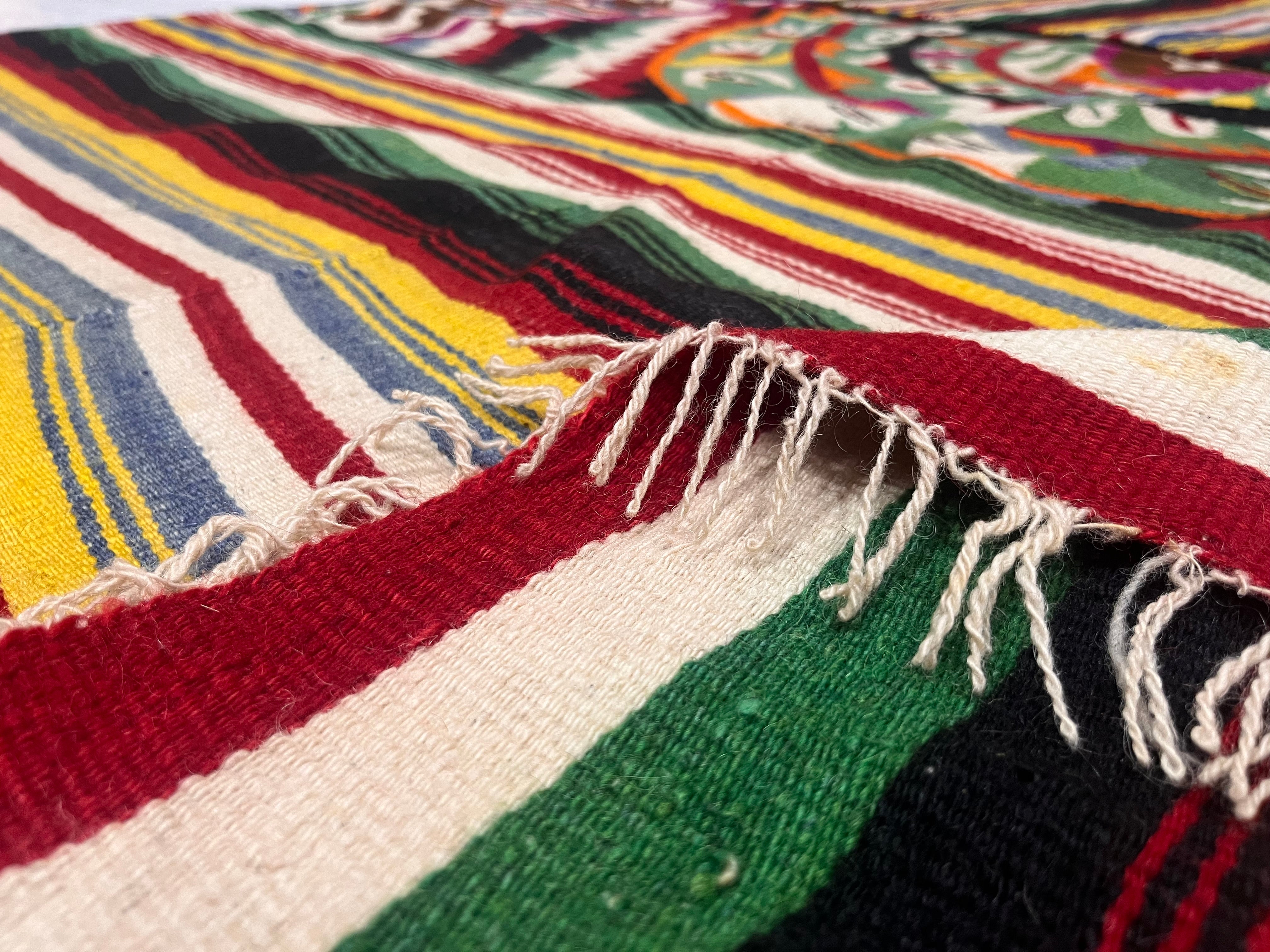 Antique Mexican Blanket 4'9" x 6' 3''