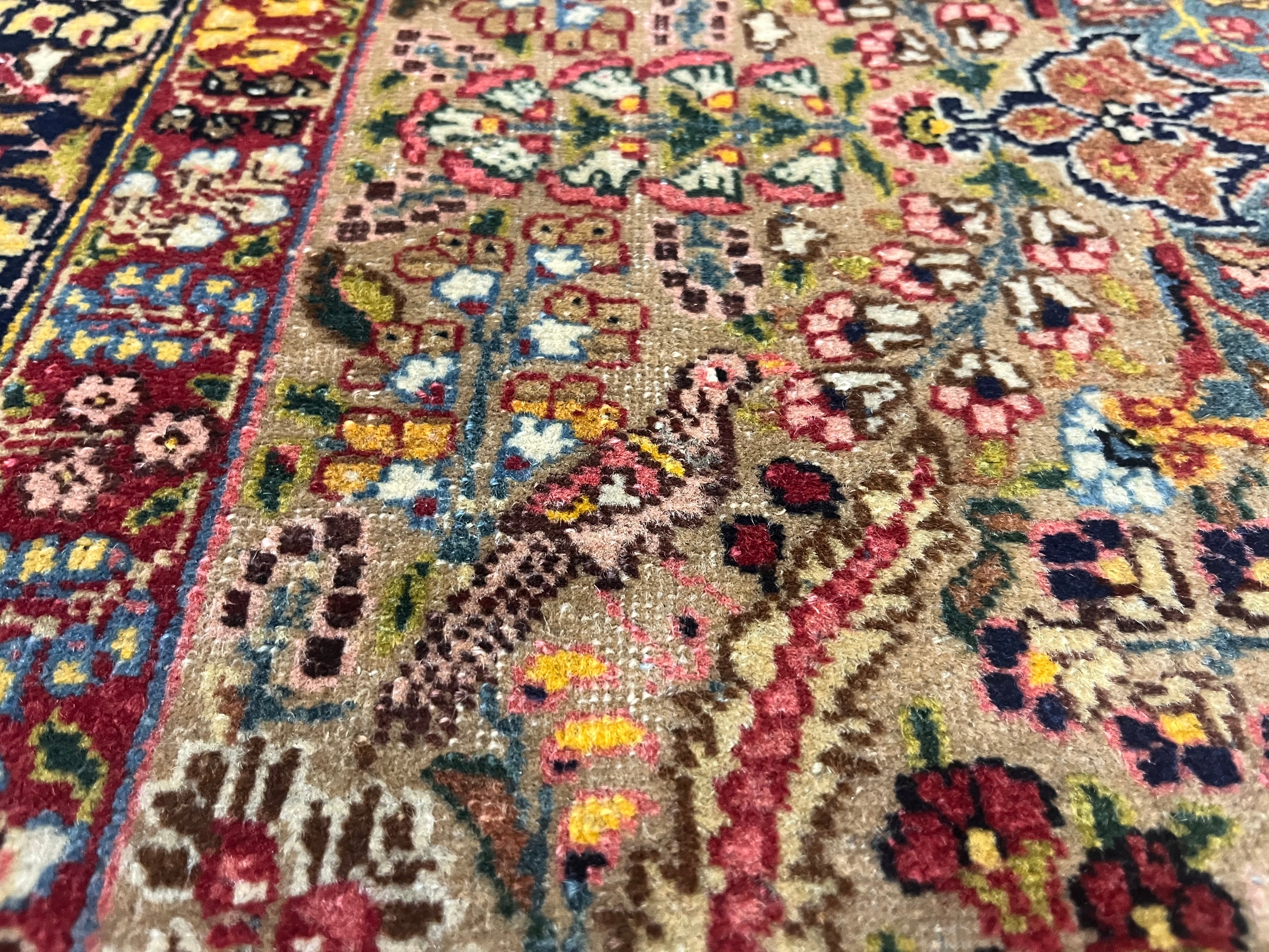 Antique Lavar Kerman Rug 4' 6" x 6' 1"
