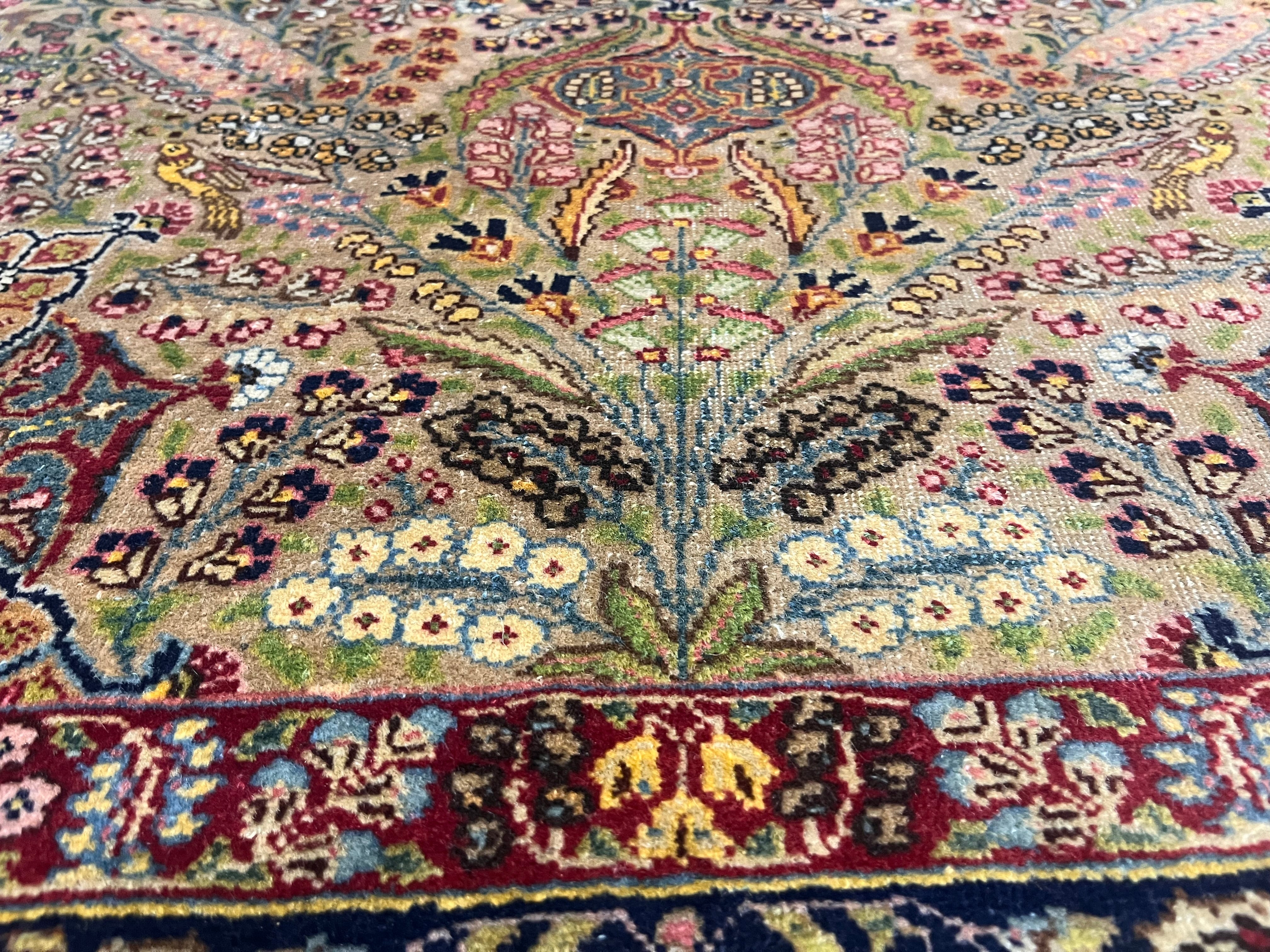 Antique Lavar Kerman Rug 4' 6" x 6' 1"