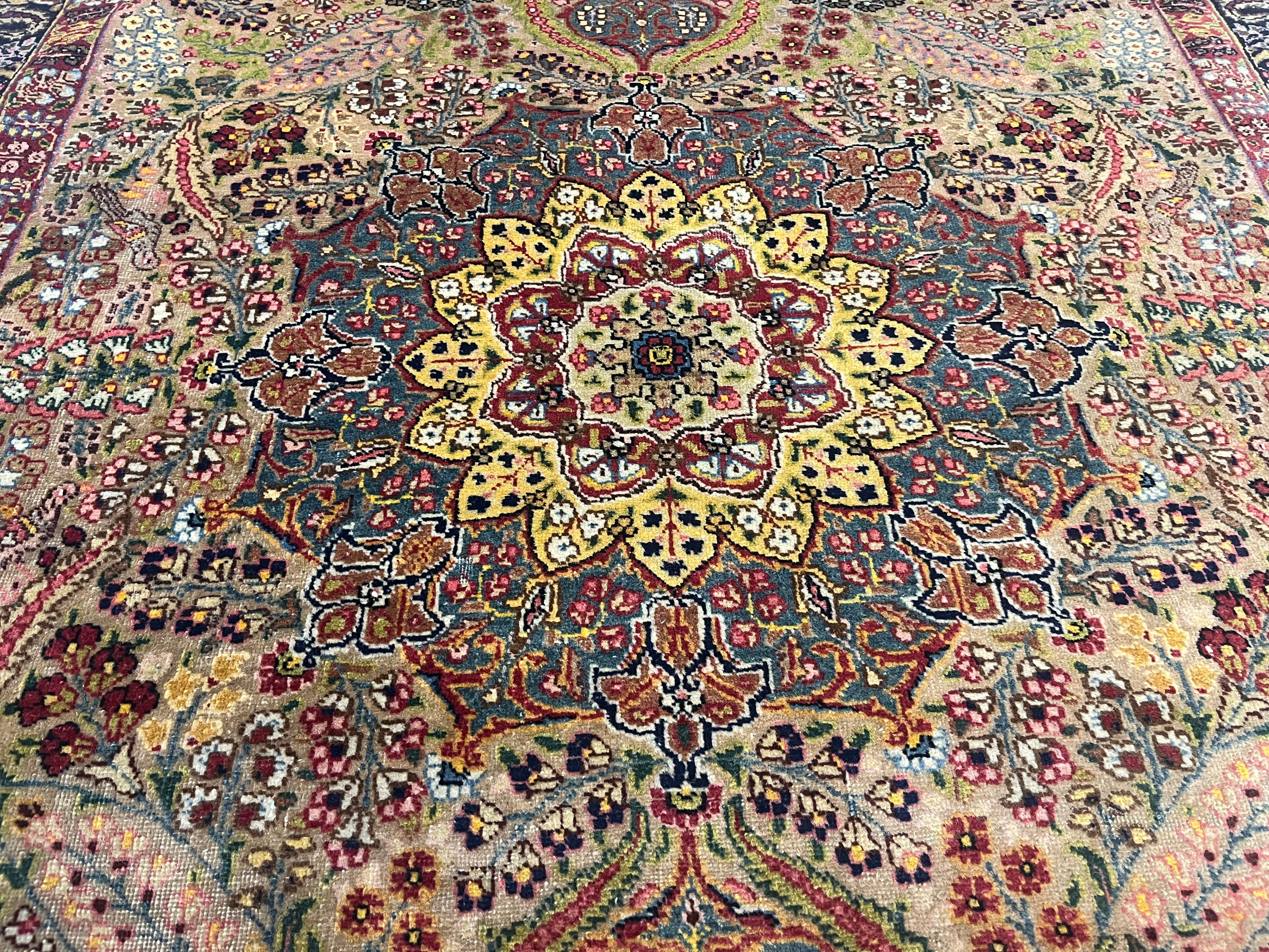Antique Lavar Kerman Rug 4' 6" x 6' 1"