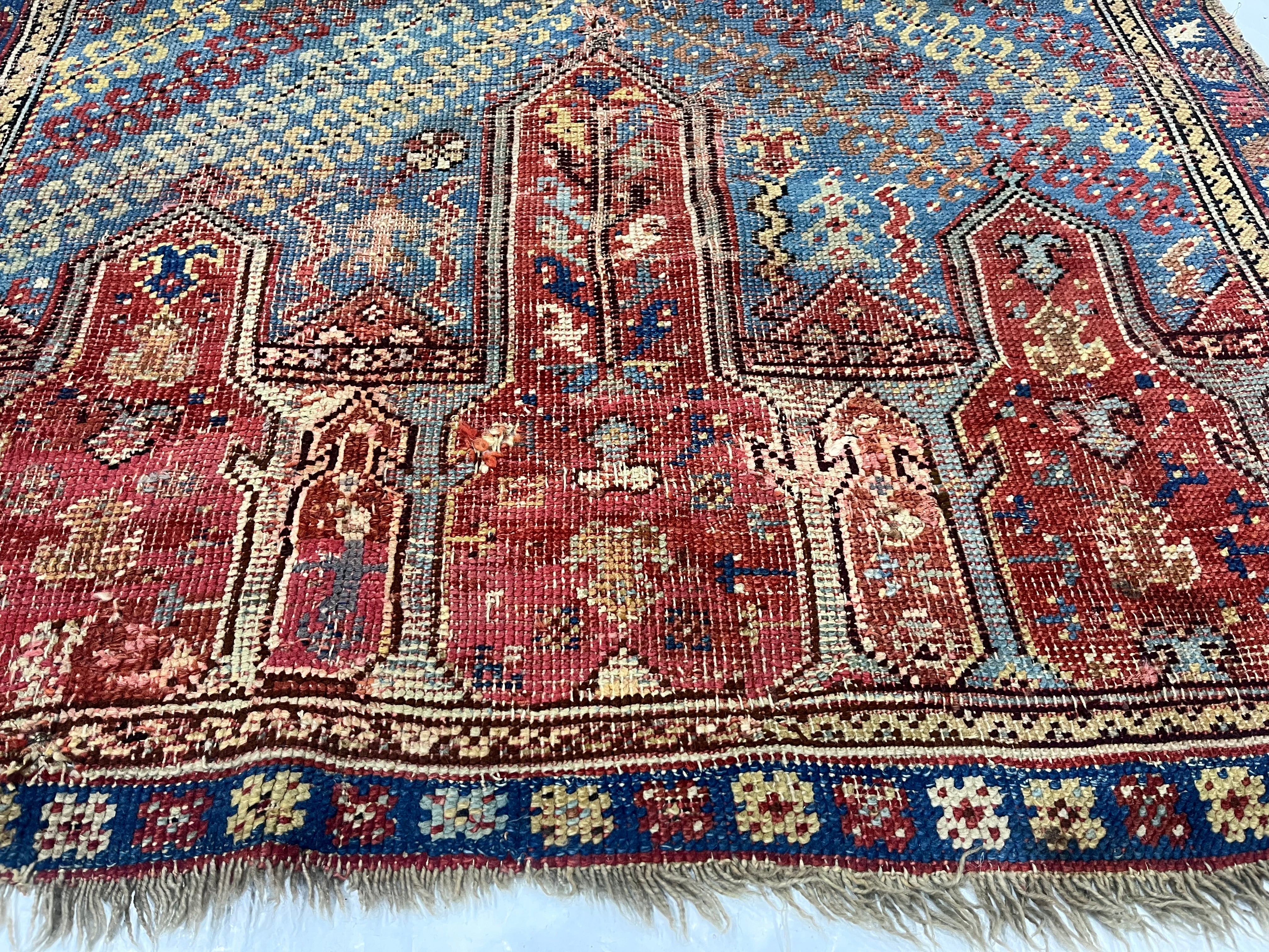 Fine Antique Turkish Wool Rug 3' 10'' x 4' 9''