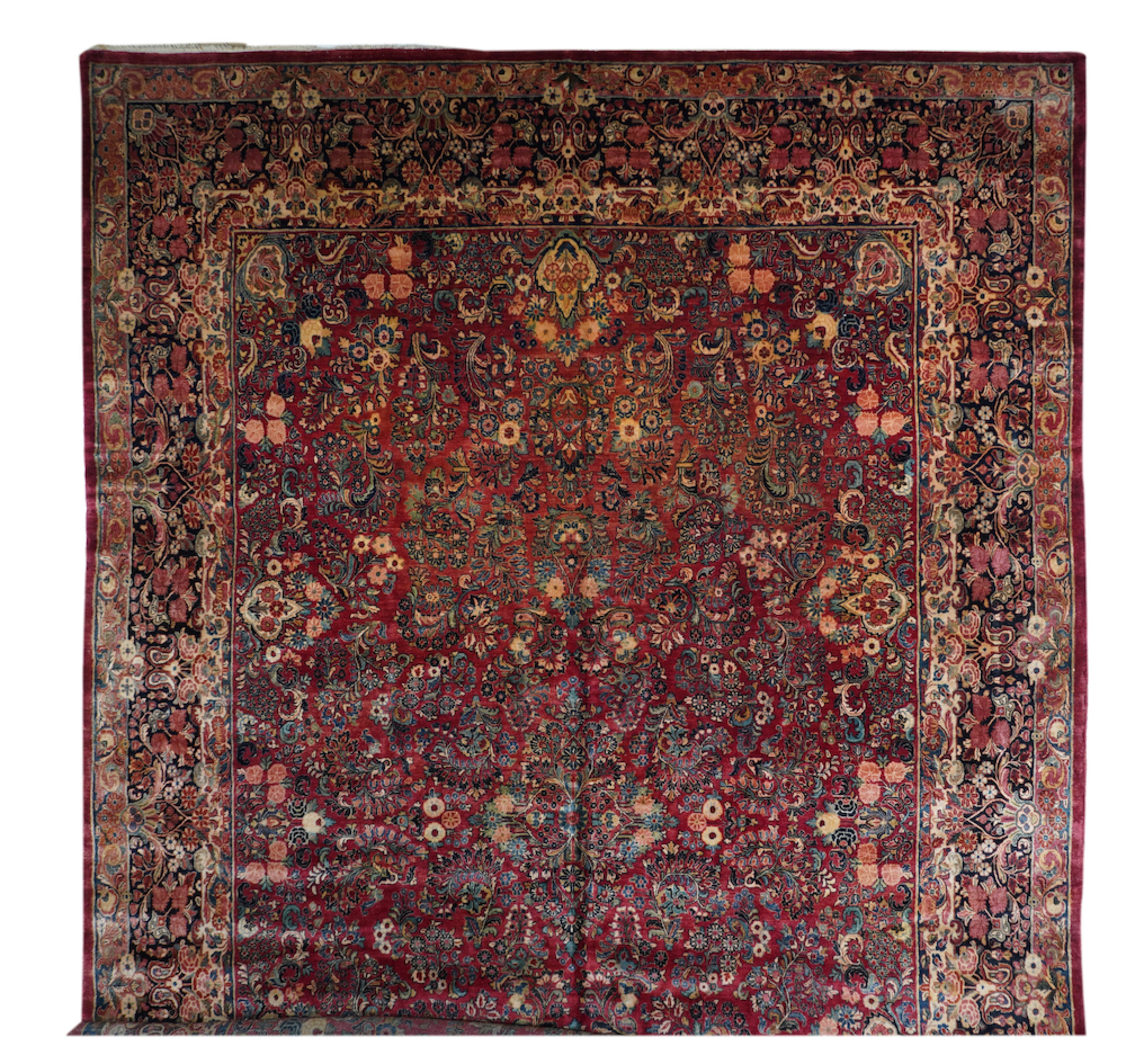 Vintage Sarouk Rug 12'0'' x 18'4''