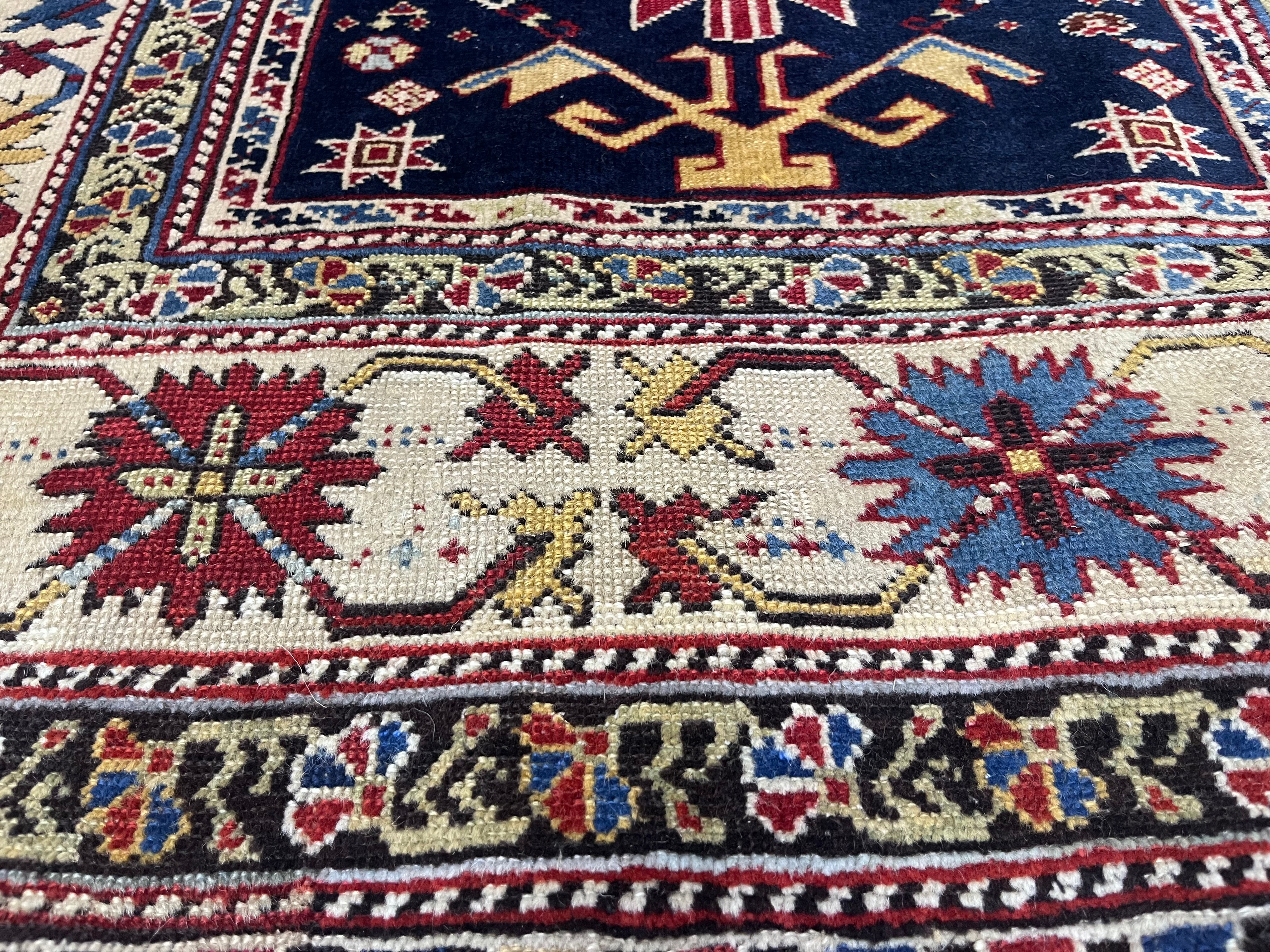 Antique Caucasian Shirvan Rug 3' 5'' x 10' 0"